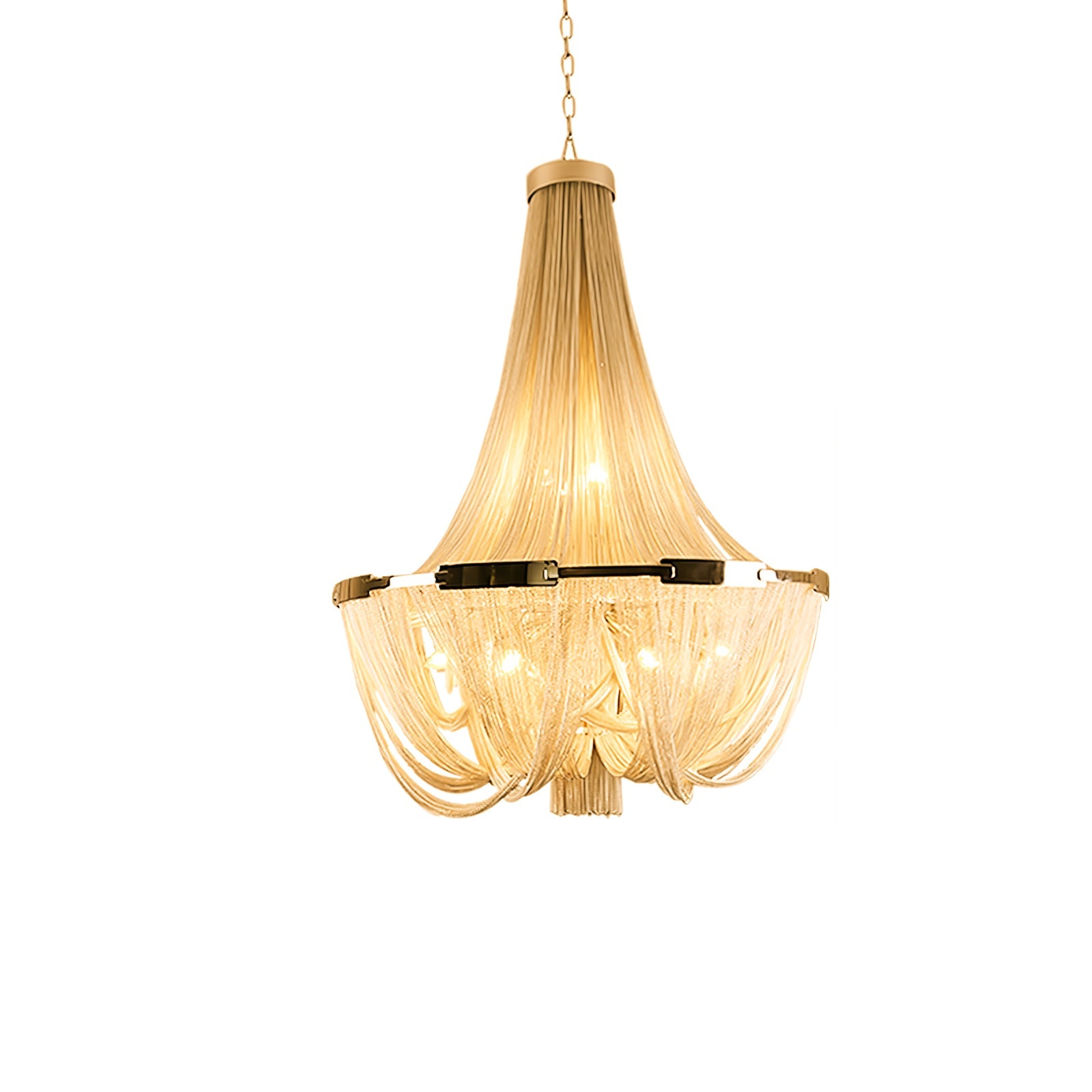 Tassel Aluminum Chain Chandelier - Blowlighting
