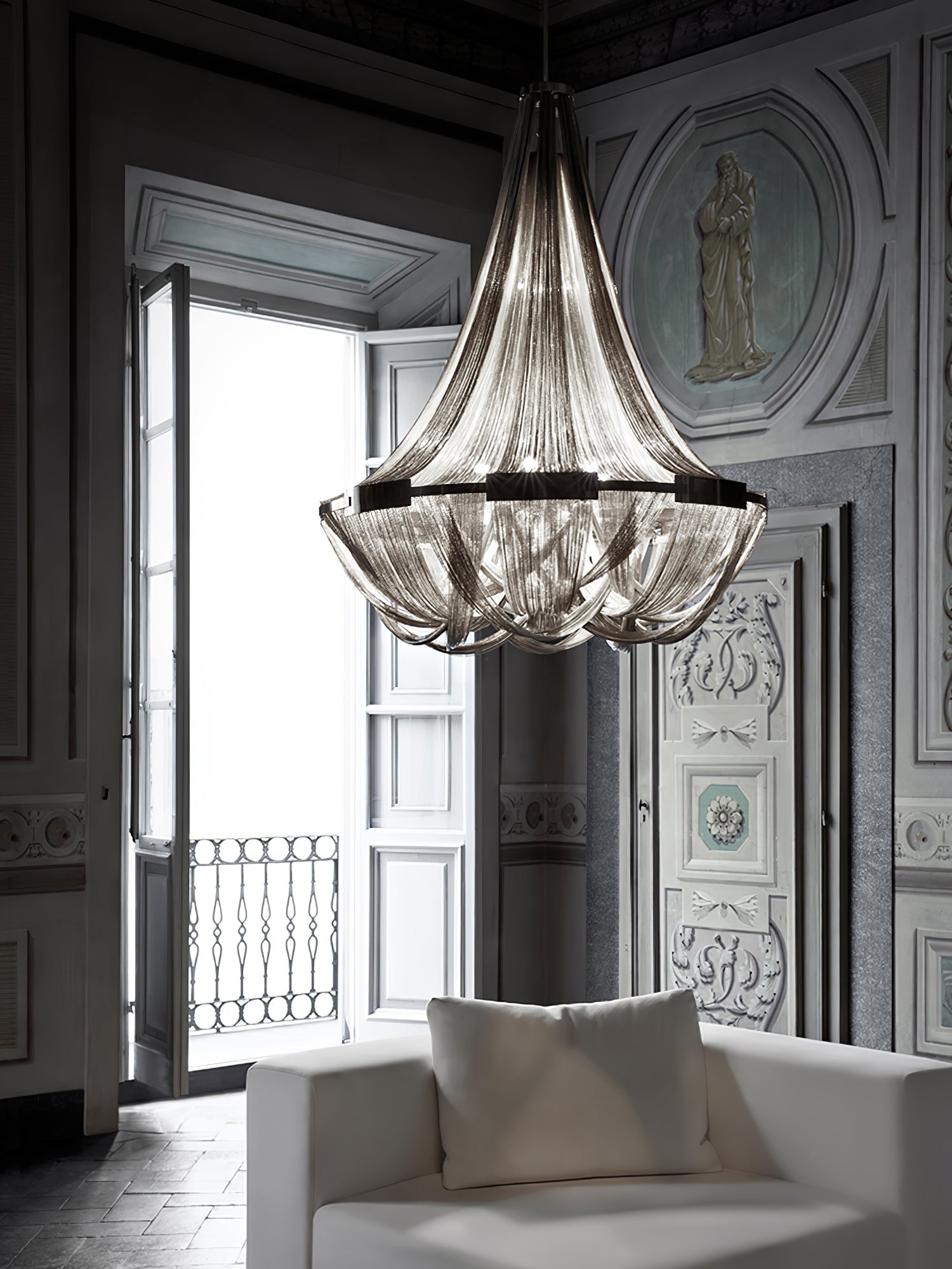 Tassel Aluminum Chain Chandelier - Blowlighting