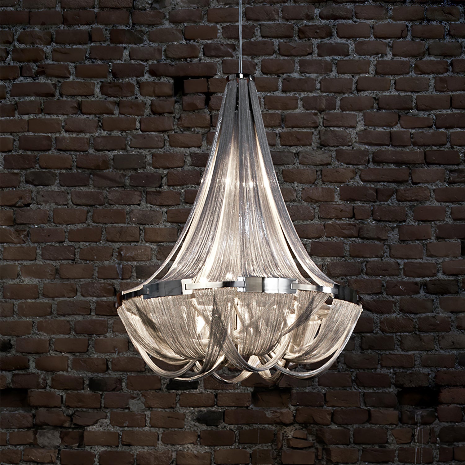Tassel Aluminum Chain Chandelier - Blowlighting