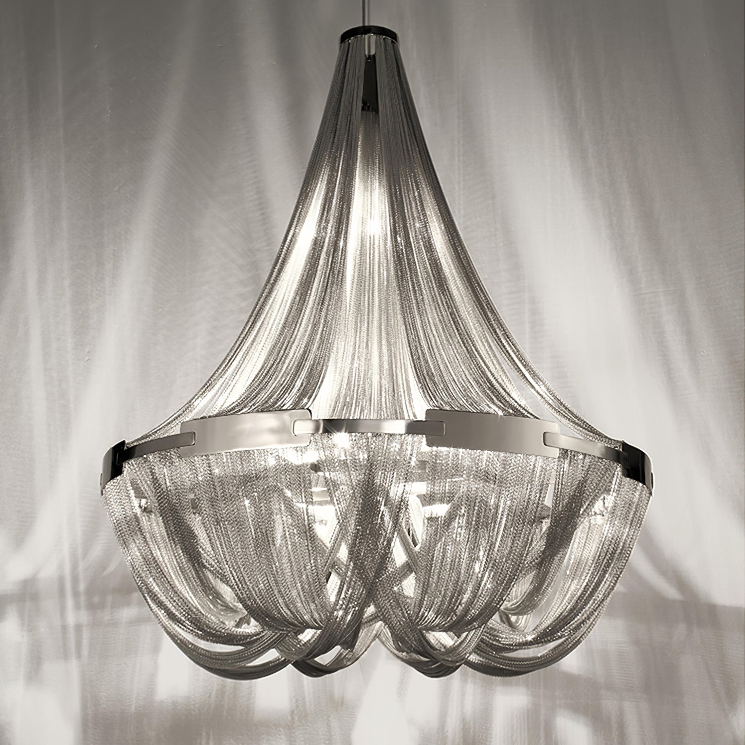 Tassel Aluminum Chain Chandelier - Blowlighting