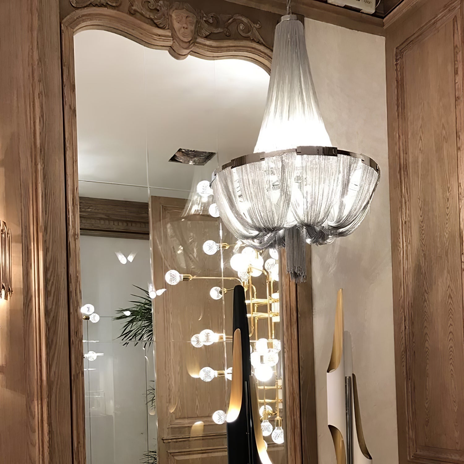 Tassel Aluminum Chain Chandelier - Blowlighting