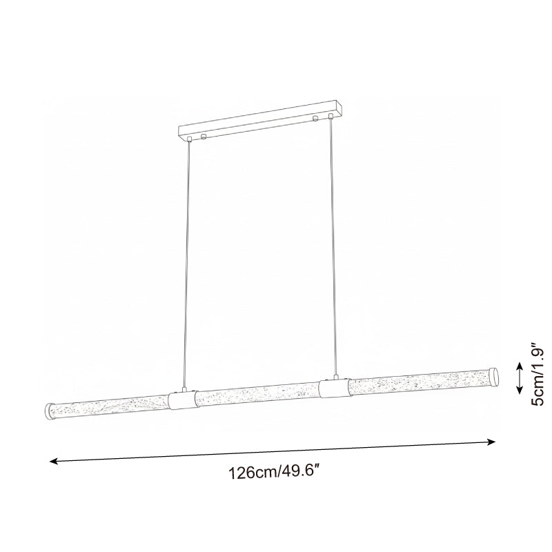 Tavira Minimalist Travertine Chandelier