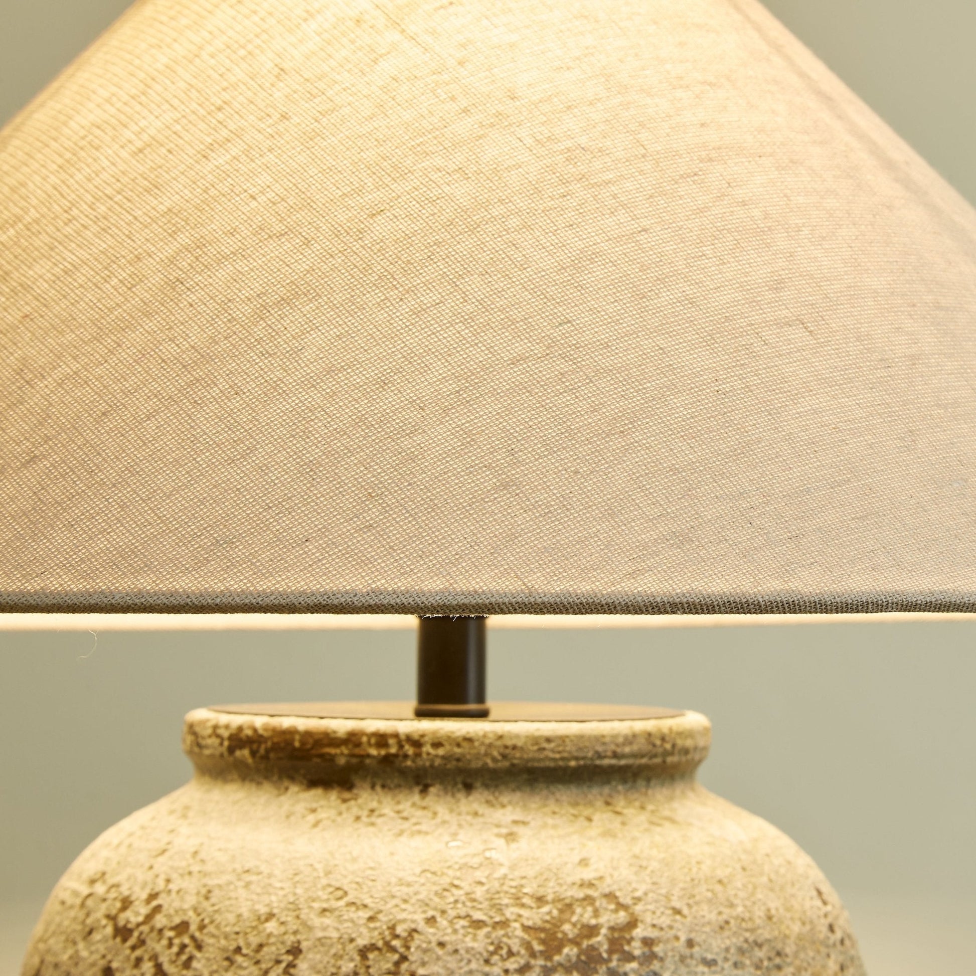 Tavira Aged Stone Table Lamp - Blowlighting