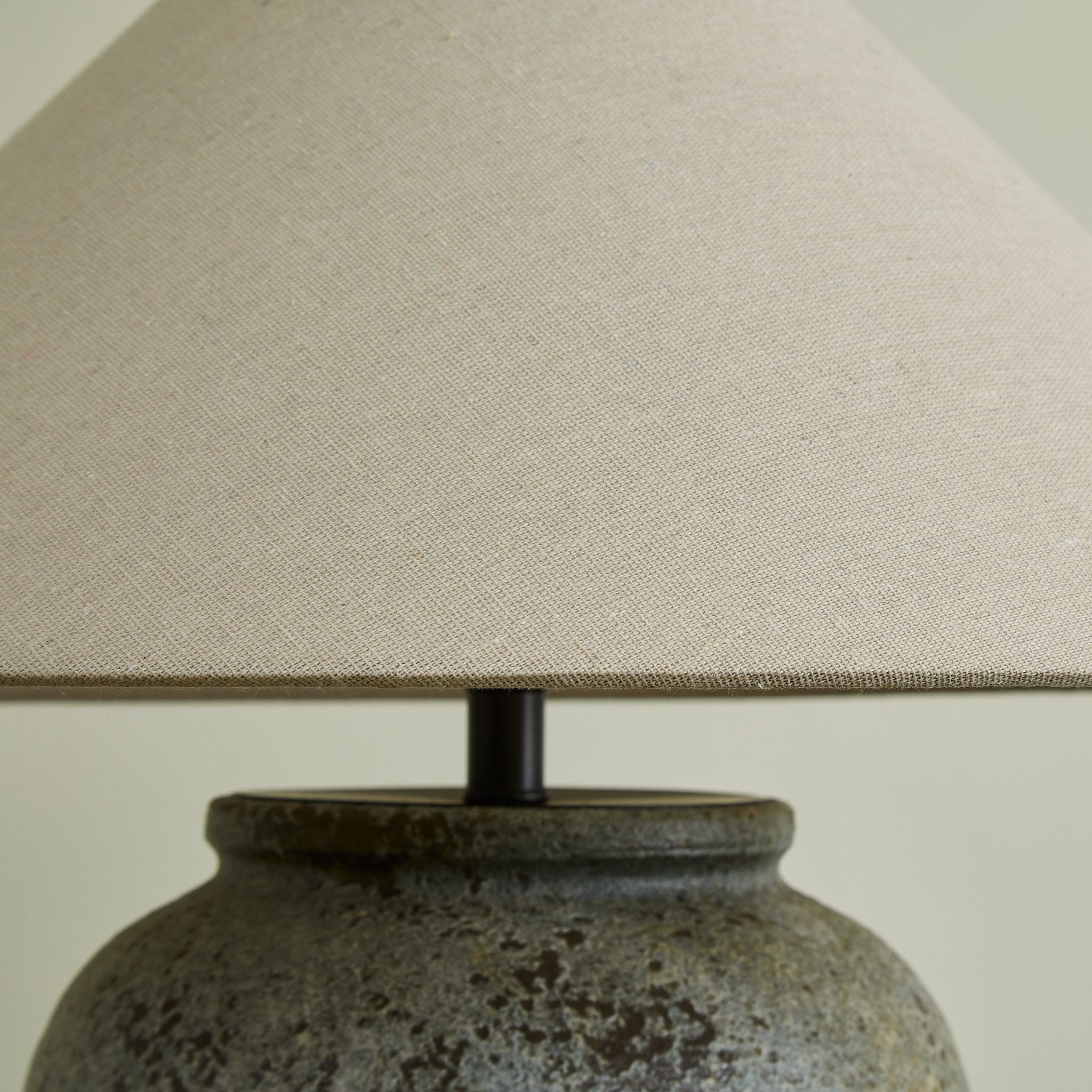 Tavira Aged Stone Table Lamp - Blowlighting