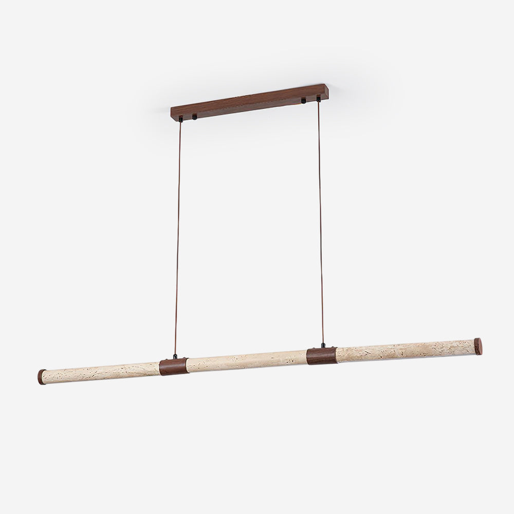 Tavira Minimalist Travertine Chandelier
