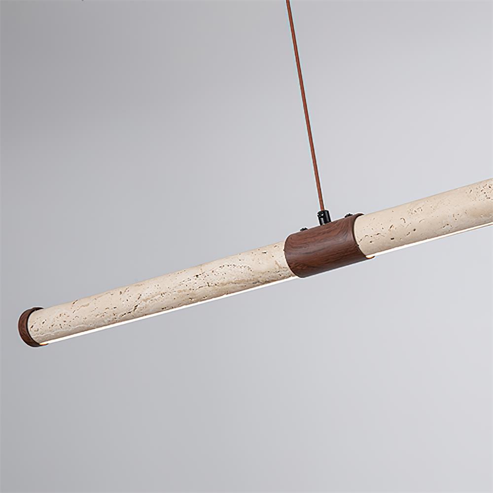 Tavira Minimalist Travertine Chandelier