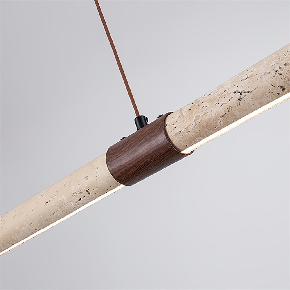 Tavira Minimalist Travertine Chandelier