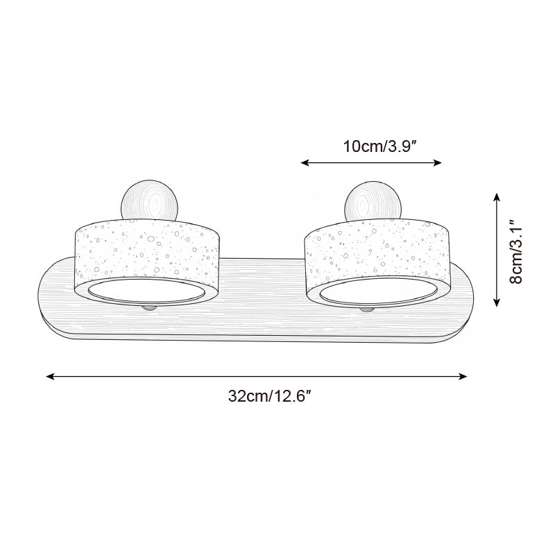 Tavros Scandinavian Wood Wall Light