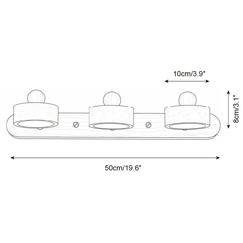 Tavros Scandinavian Wood Wall Light