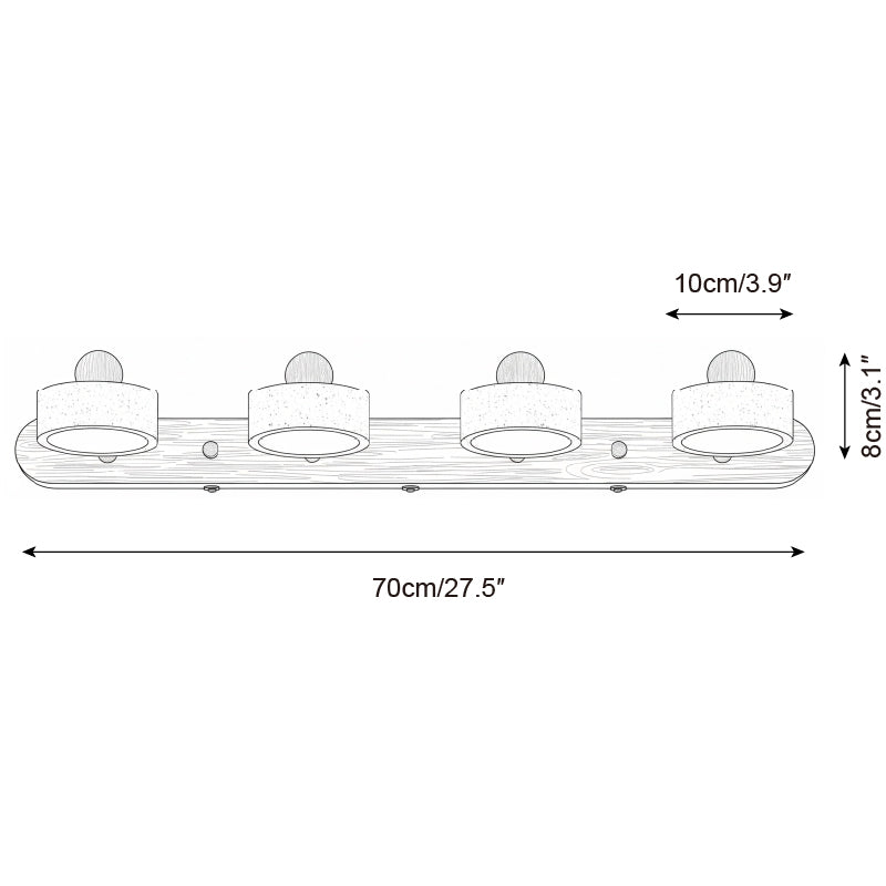 Tavros Scandinavian Wood Wall Light