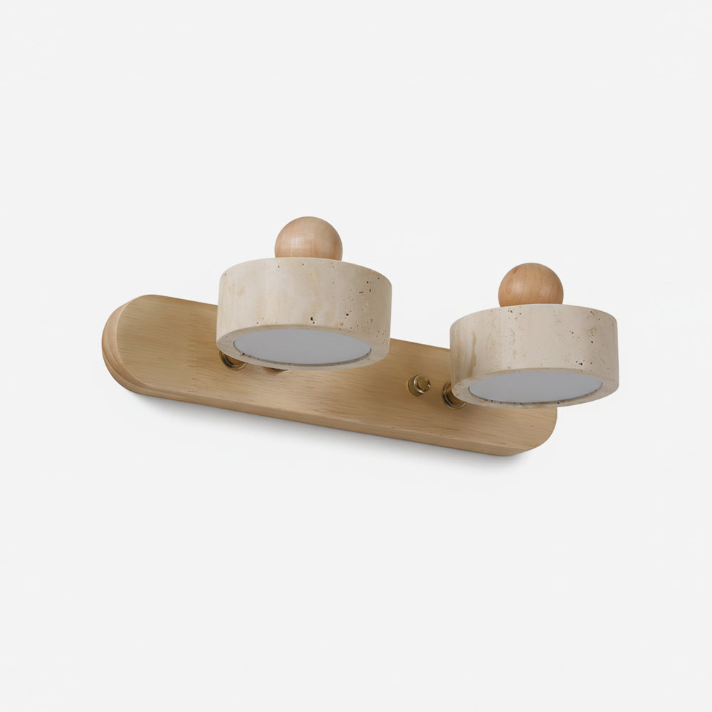 Tavros Scandinavian Wood Wall Light