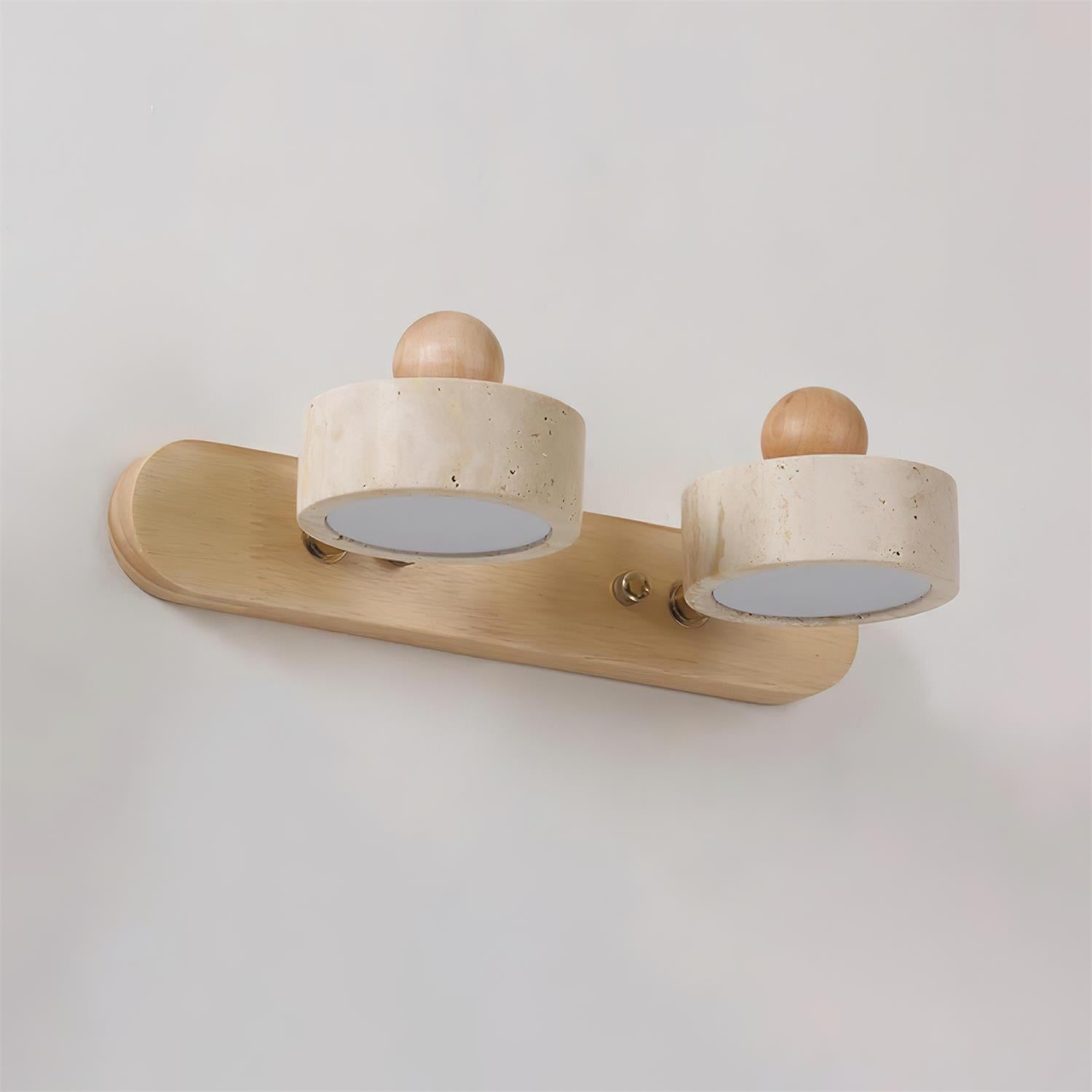 Tavros Scandinavian Wood Wall Light