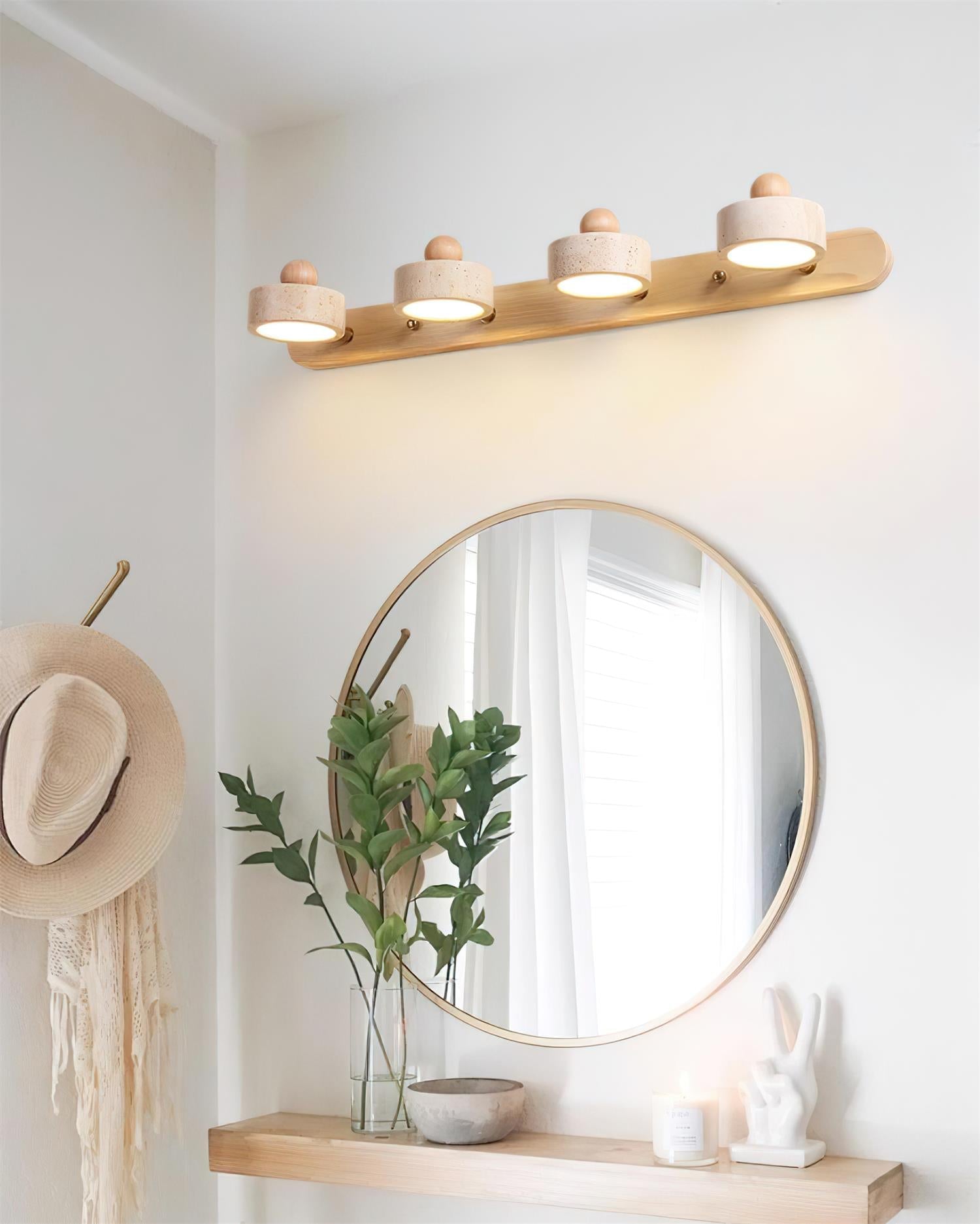 Tavros Scandinavian Wood Wall Light
