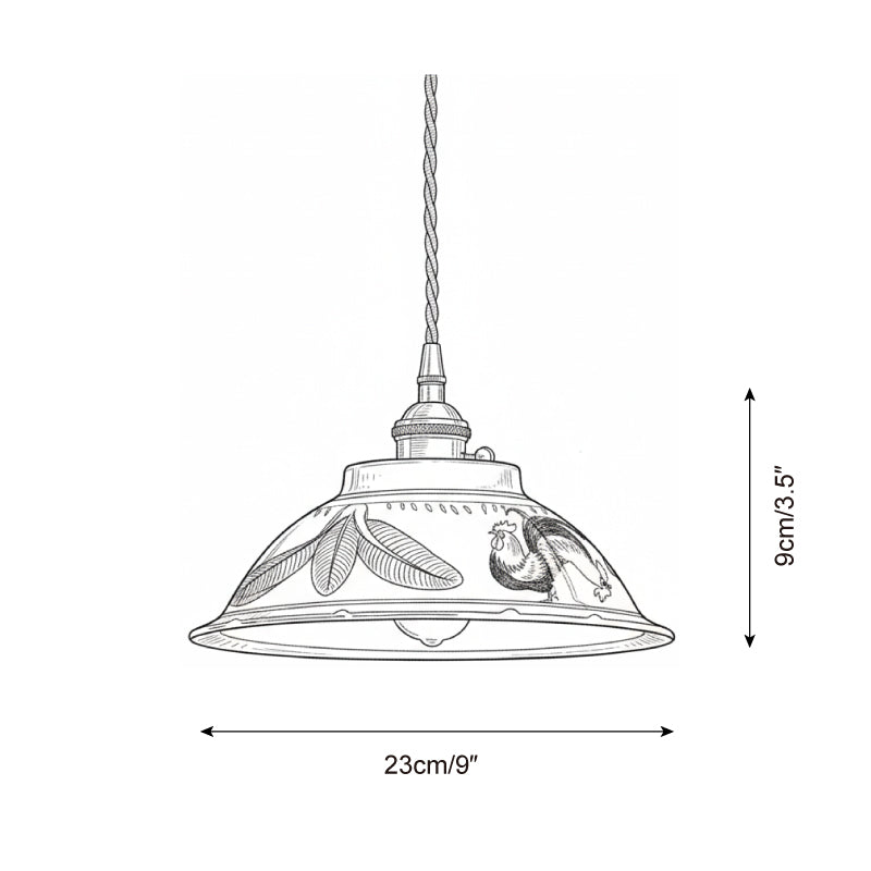 Teahouse Oriental Ceramics Pendant Light