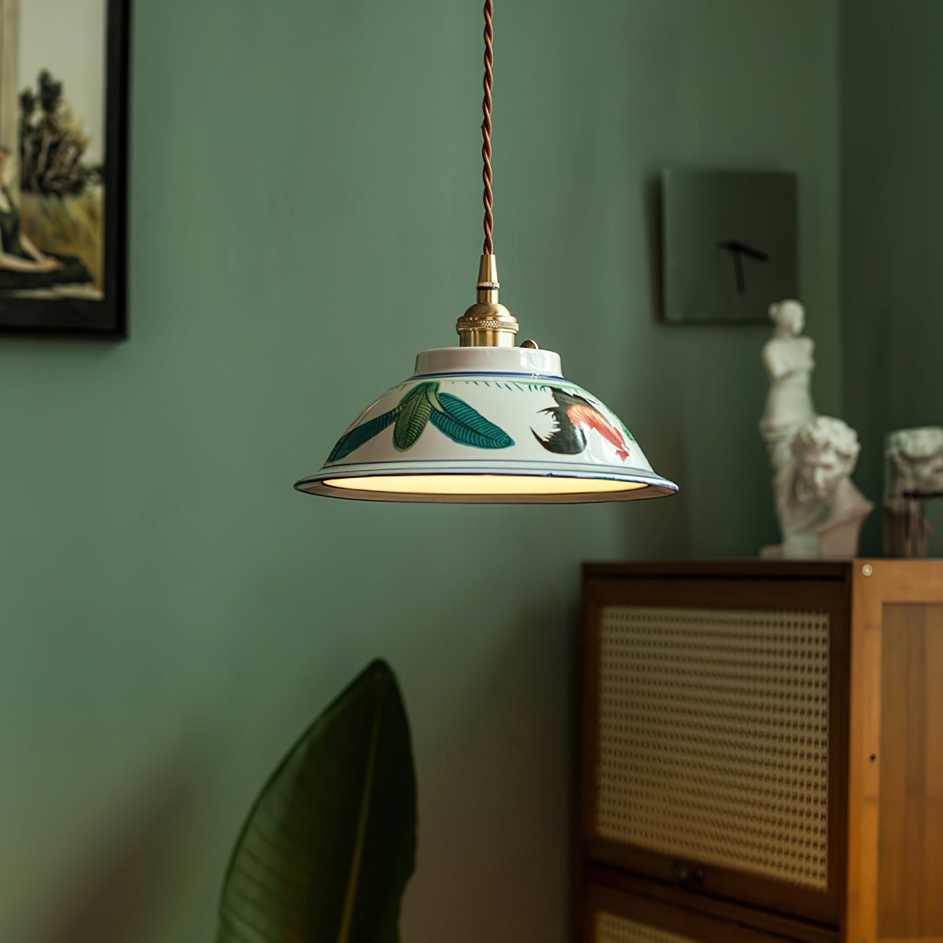 Teahouse Oriental Ceramics Pendant Light
