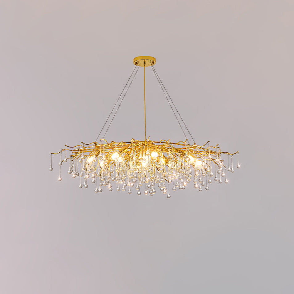 Teardrop Crystal Chandelier - Blowlighting