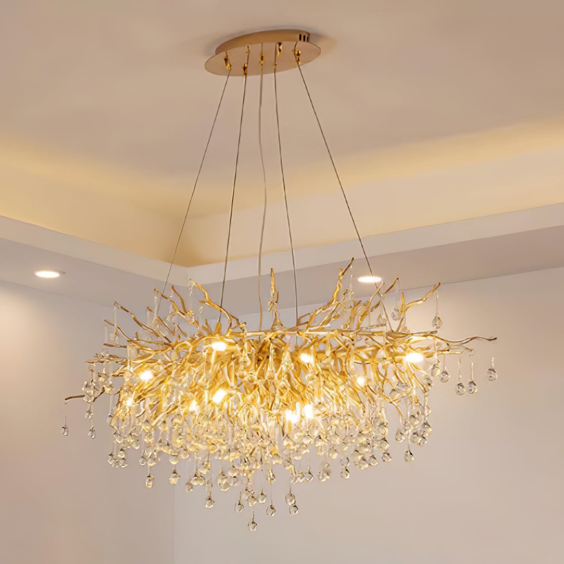 Teardrop Crystal Chandelier - Blowlighting