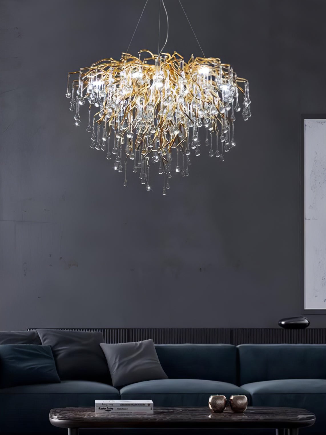 Teardrop Crystal Chandelier - Blowlighting
