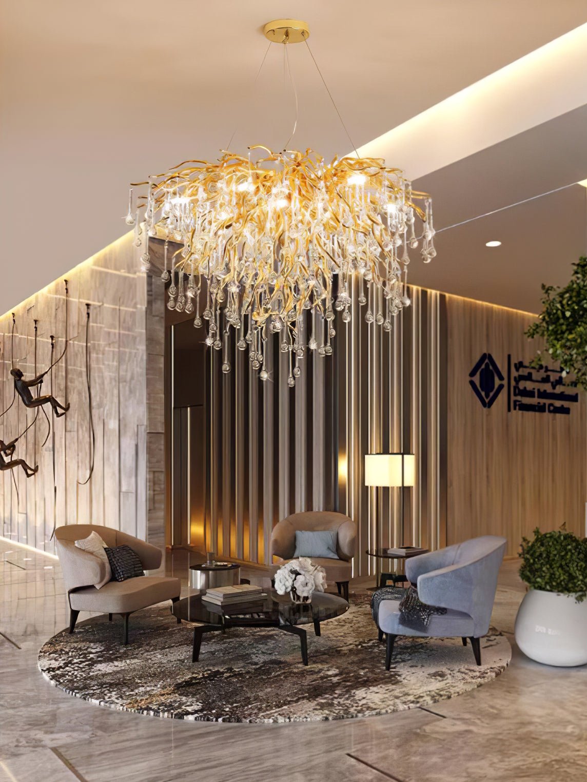 Teardrop Crystal Chandelier - Blowlighting
