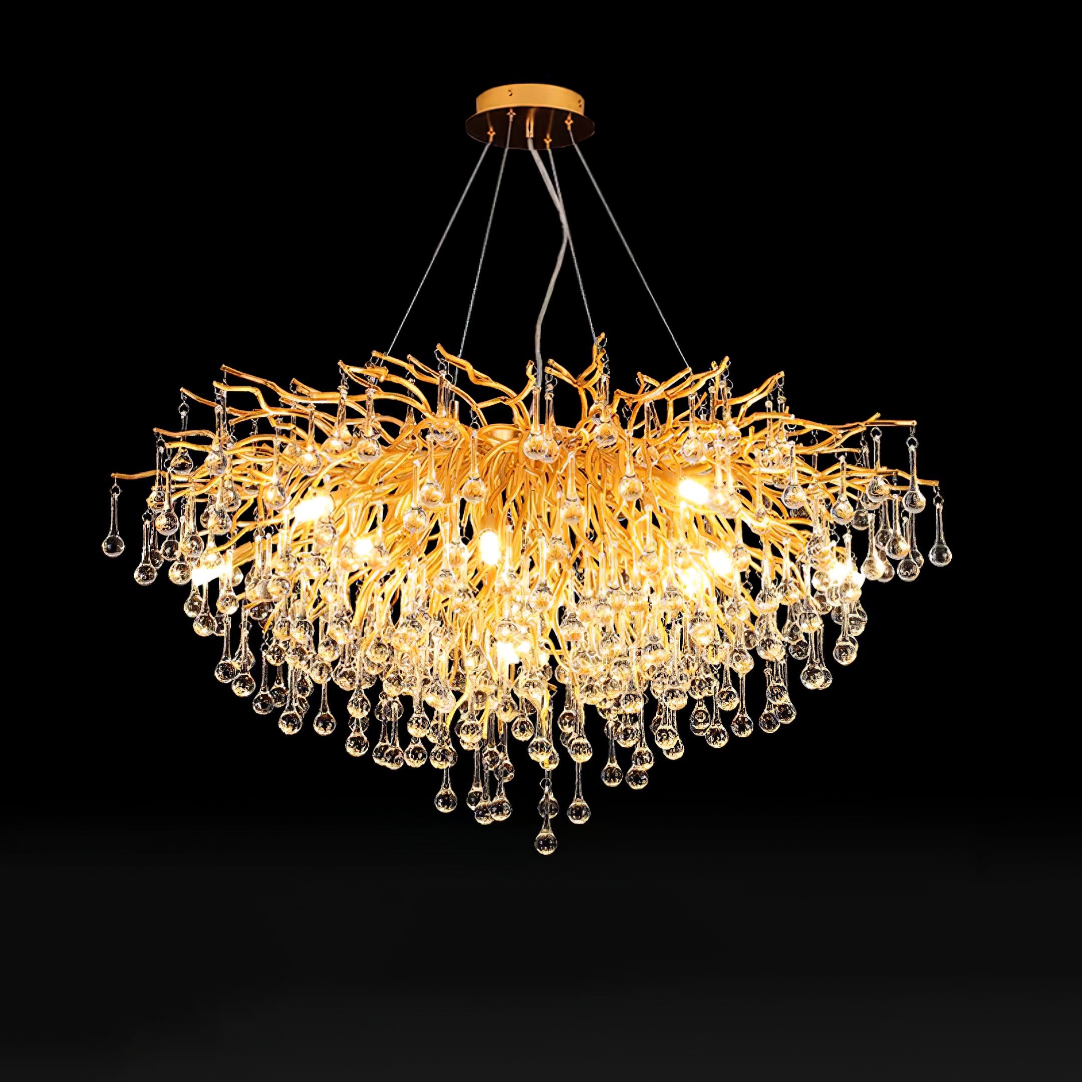Teardrop Crystal Chandelier - Blowlighting