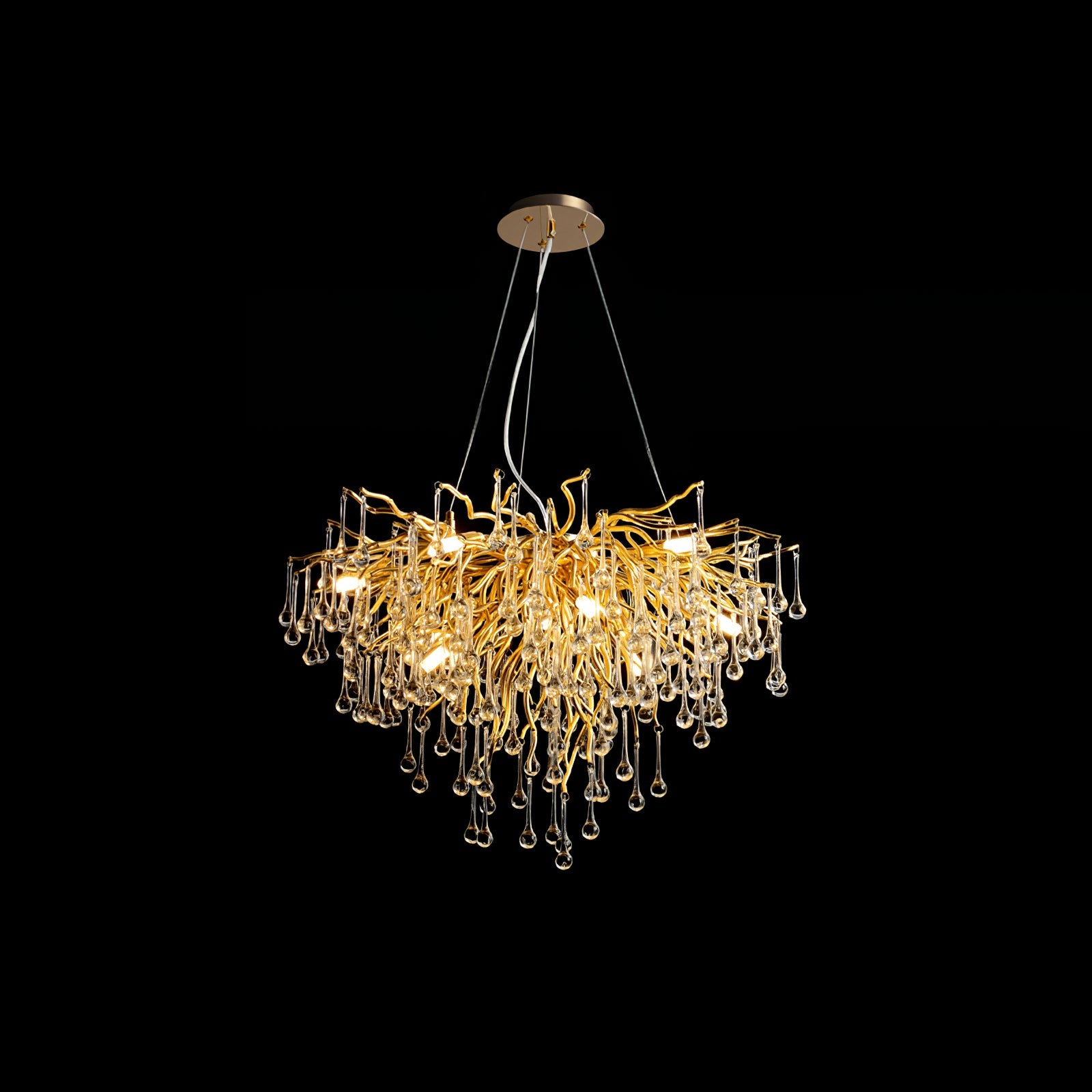 Teardrop Crystal Chandelier - Blowlighting