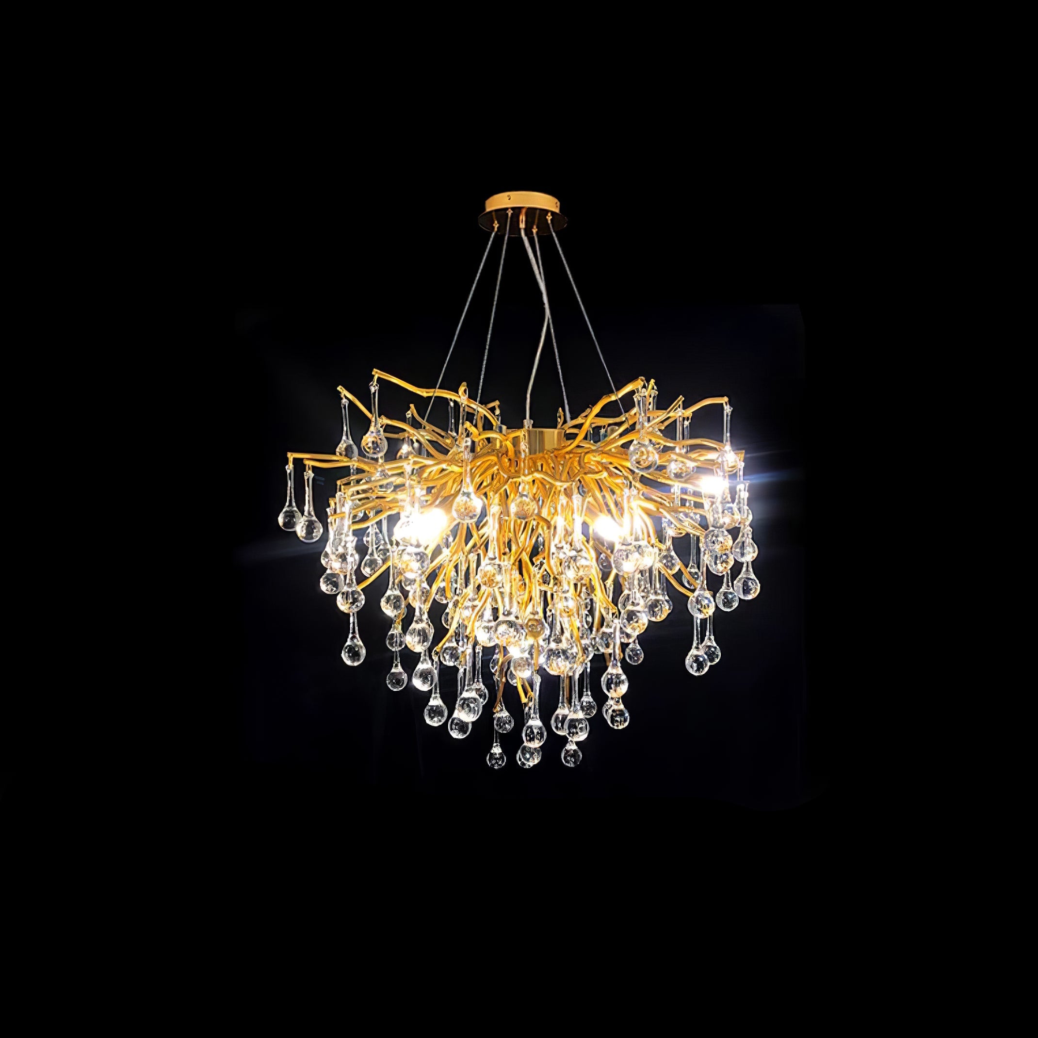 Teardrop Crystal Chandelier - Blowlighting