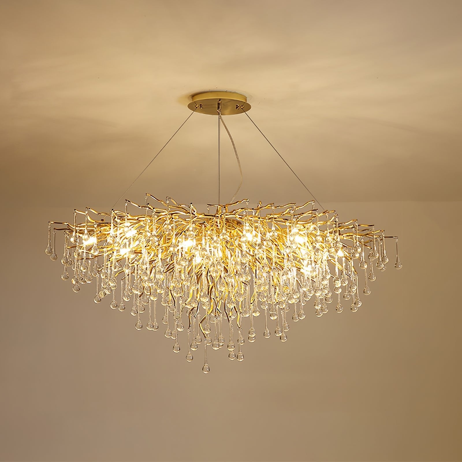 Teardrop Crystal Chandelier - Blowlighting