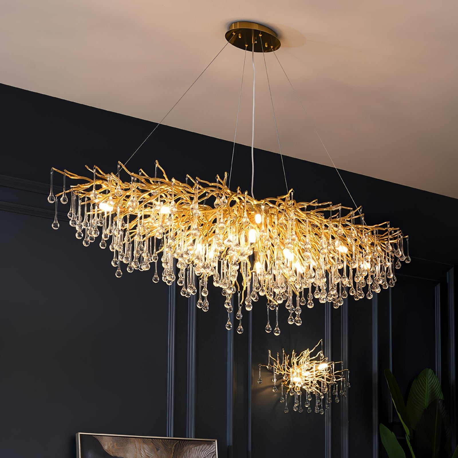 Teardrop Crystal Chandelier - Blowlighting