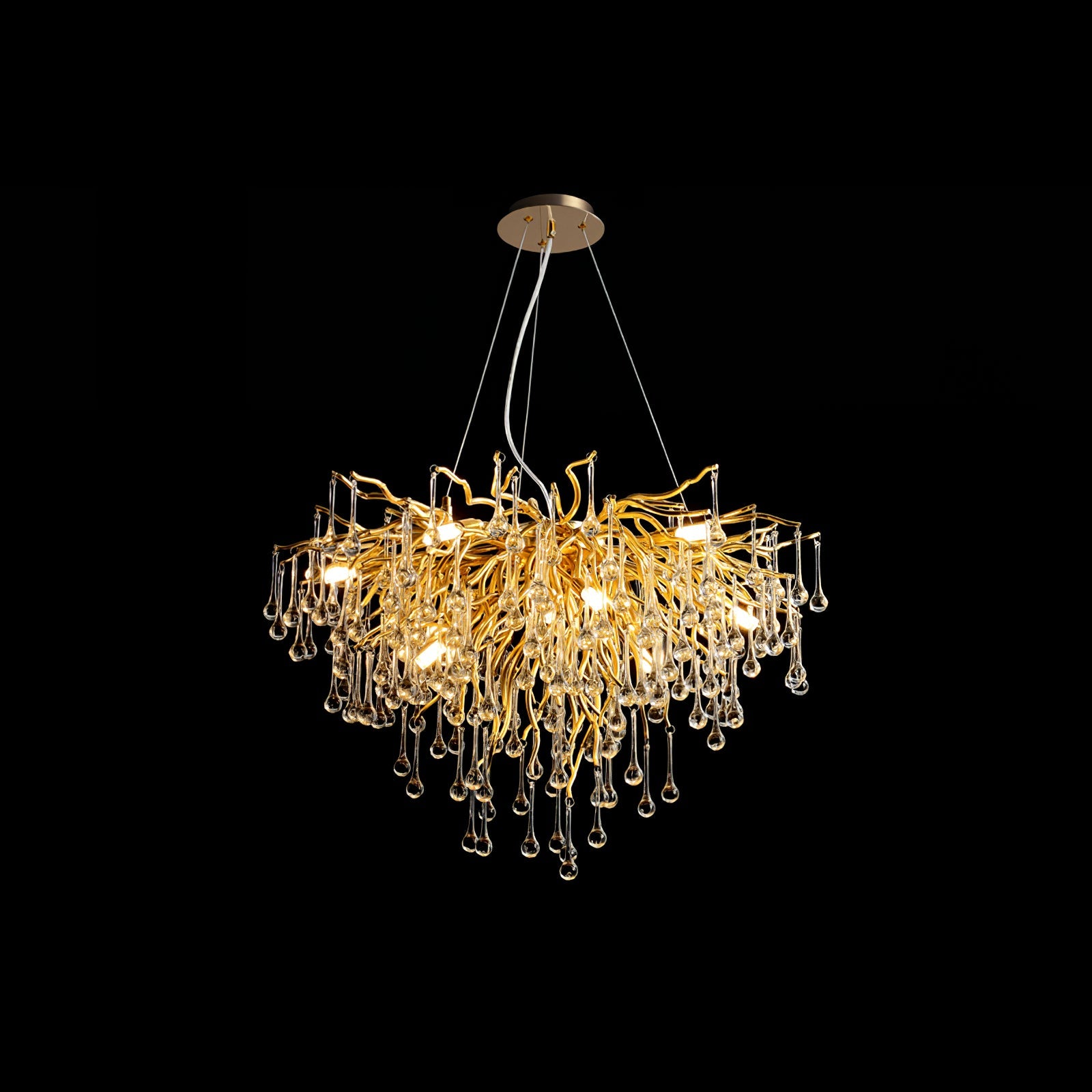 Teardrop Crystal Chandelier - Blowlighting