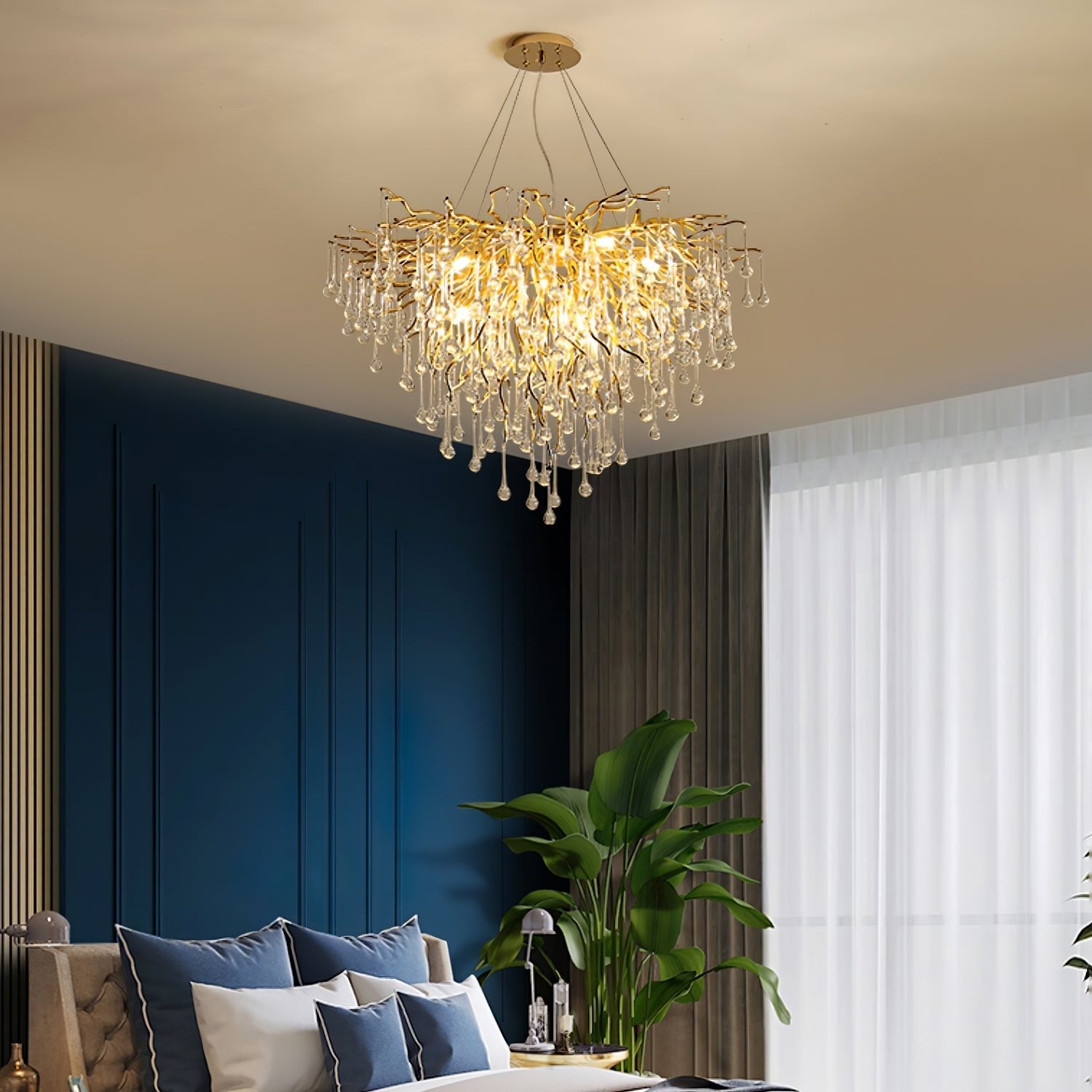 Teardrop Crystal Chandelier - Blowlighting