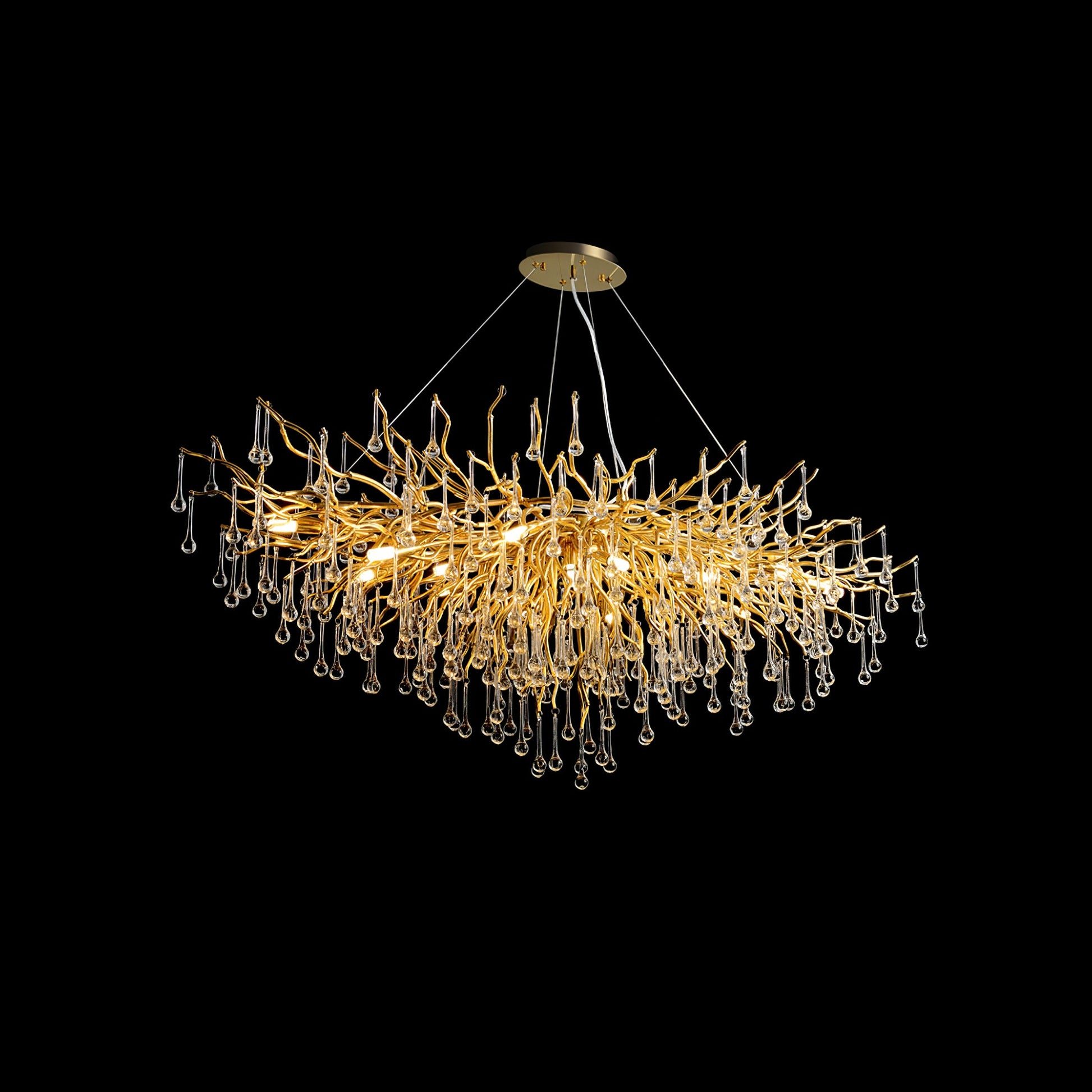 Teardrop Crystal Chandelier - Blowlighting