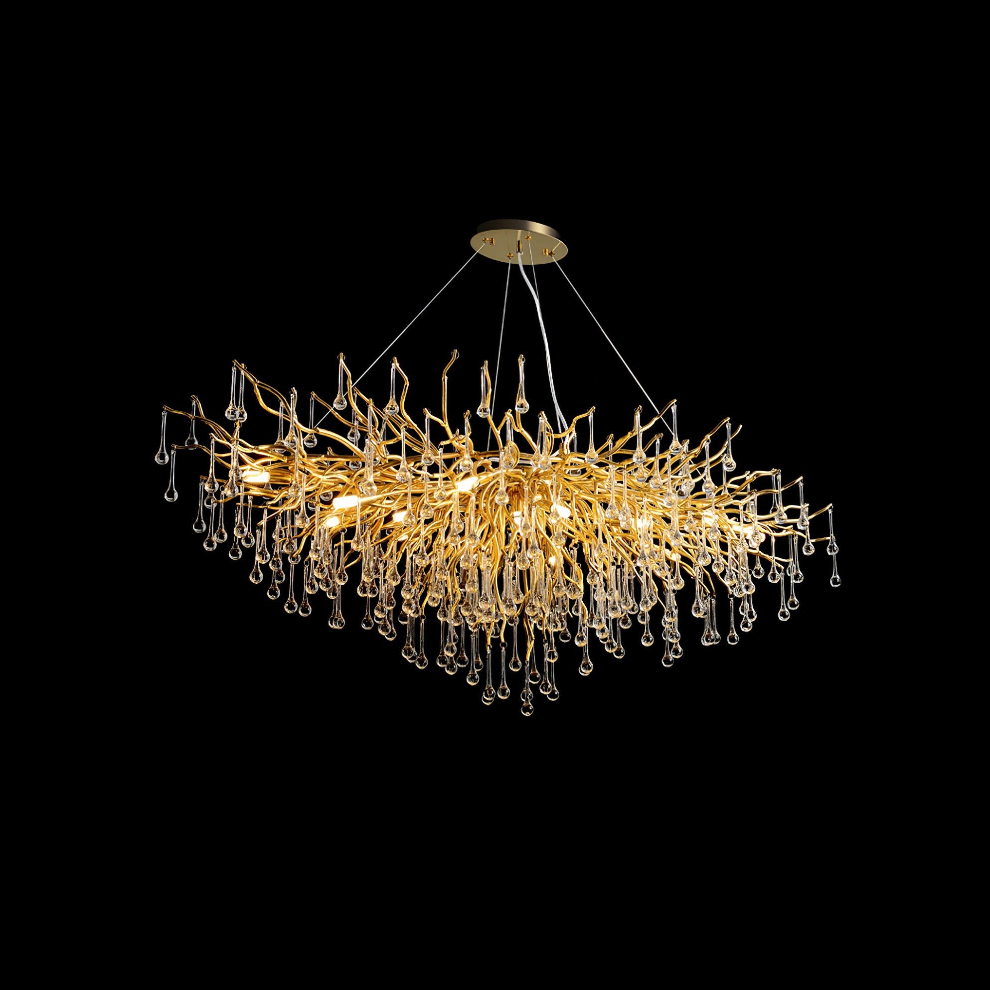 Teardrop Crystal Chandelier - Blowlighting