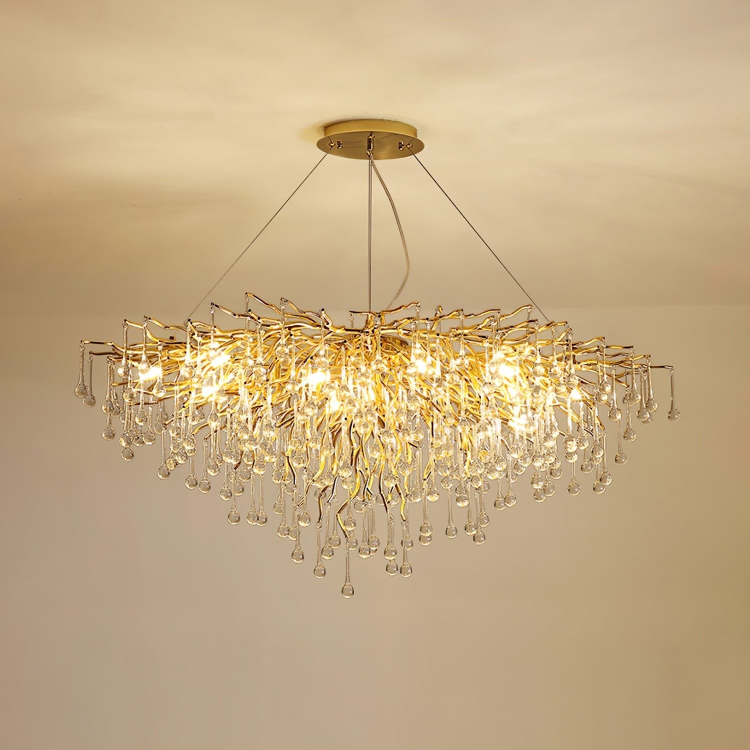 Teardrop Crystal Chandelier - Blowlighting