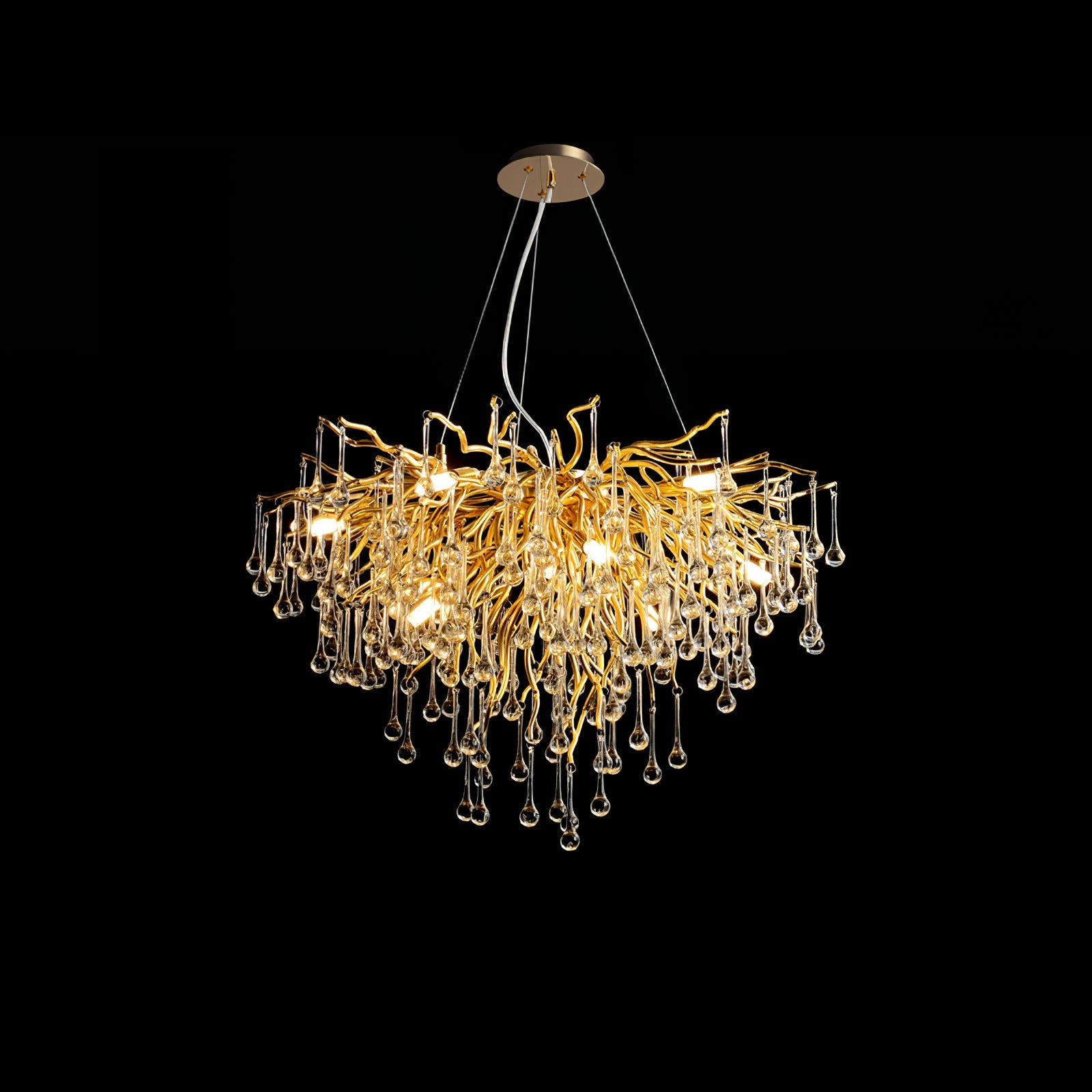 Teardrop Crystal Chandelier - Blowlighting