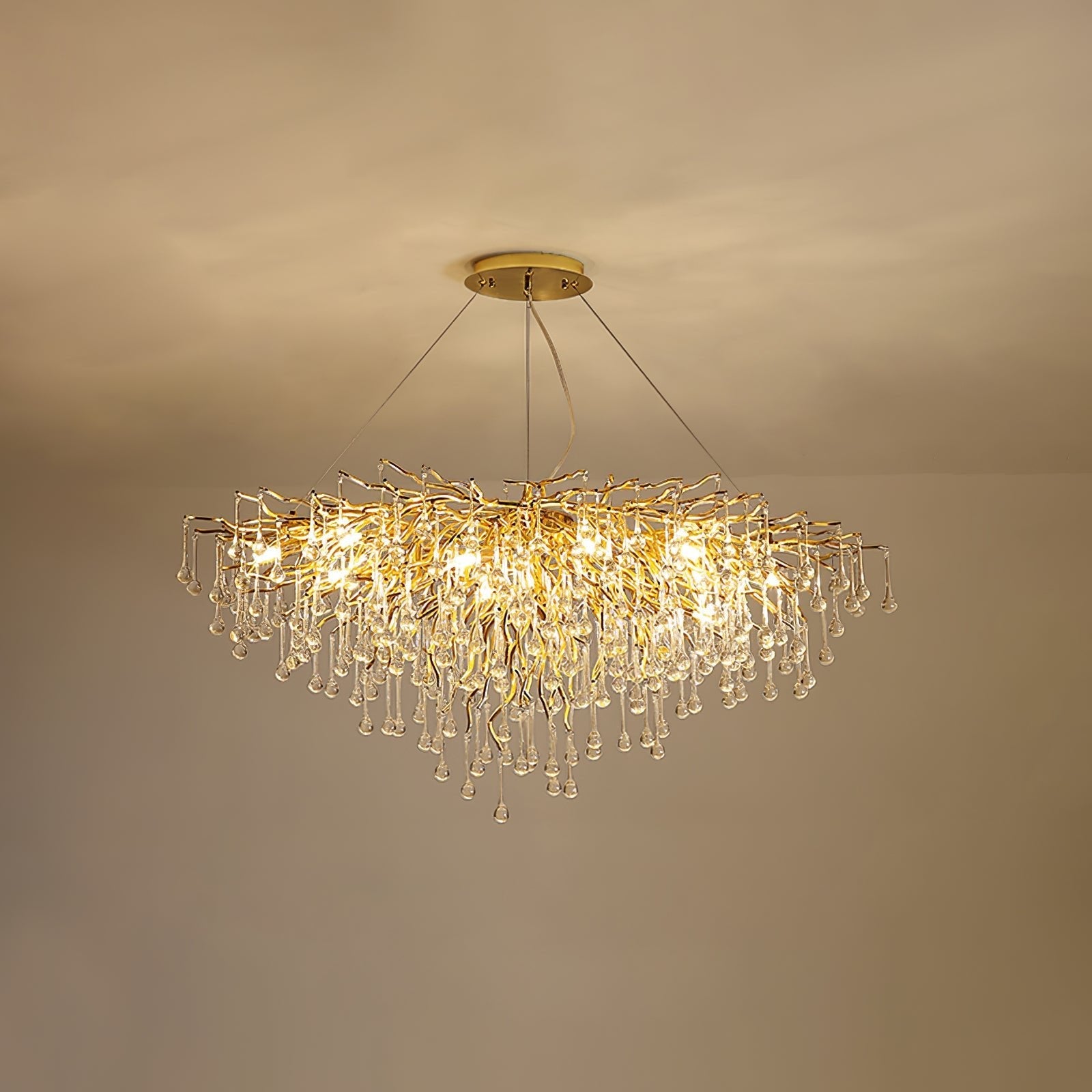 Teardrop Crystal Chandelier - Blowlighting