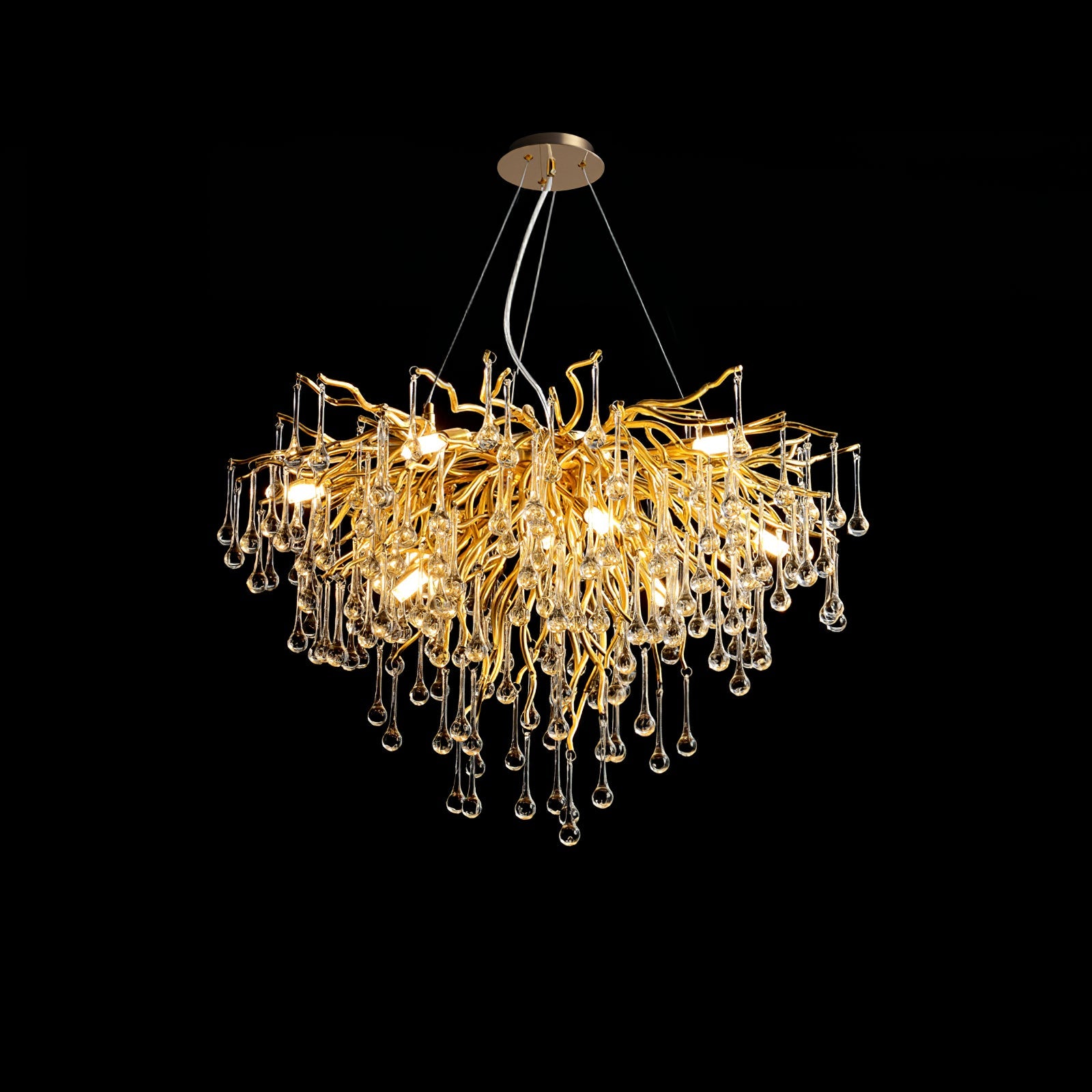 Teardrop Crystal Chandelier - Blowlighting