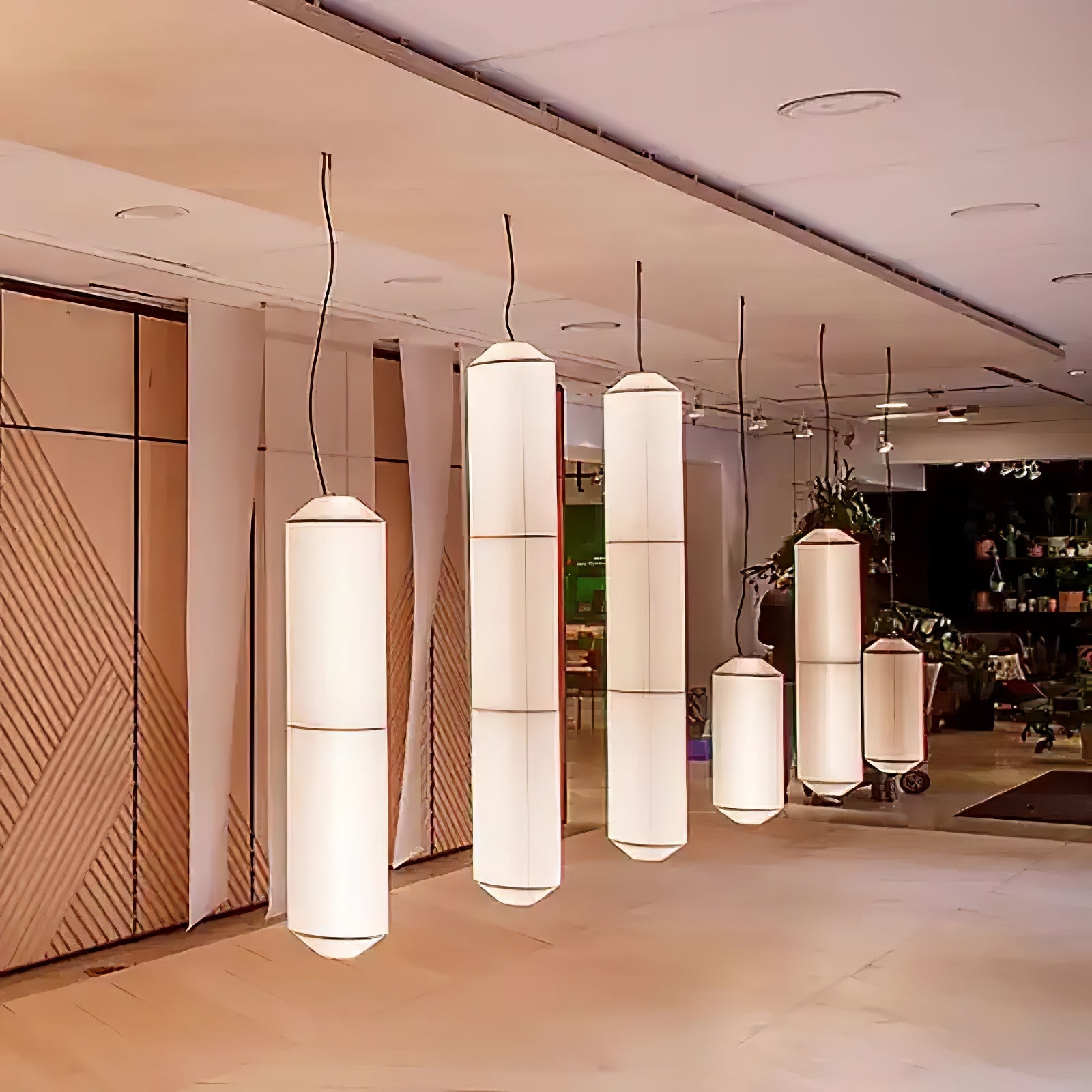 Citheis Modern Minimalist Natural Mulberry Silk Metal Pendant Lamp - Blowlighting
