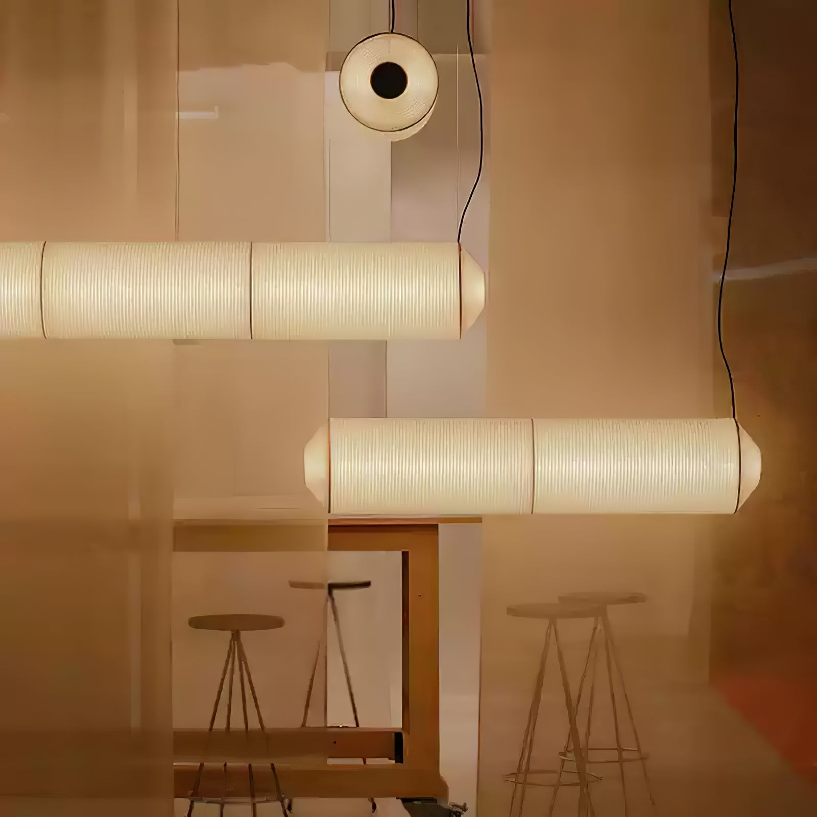 Citheis Modern Minimalist Natural Mulberry Silk Metal Pendant Lamp - Blowlighting