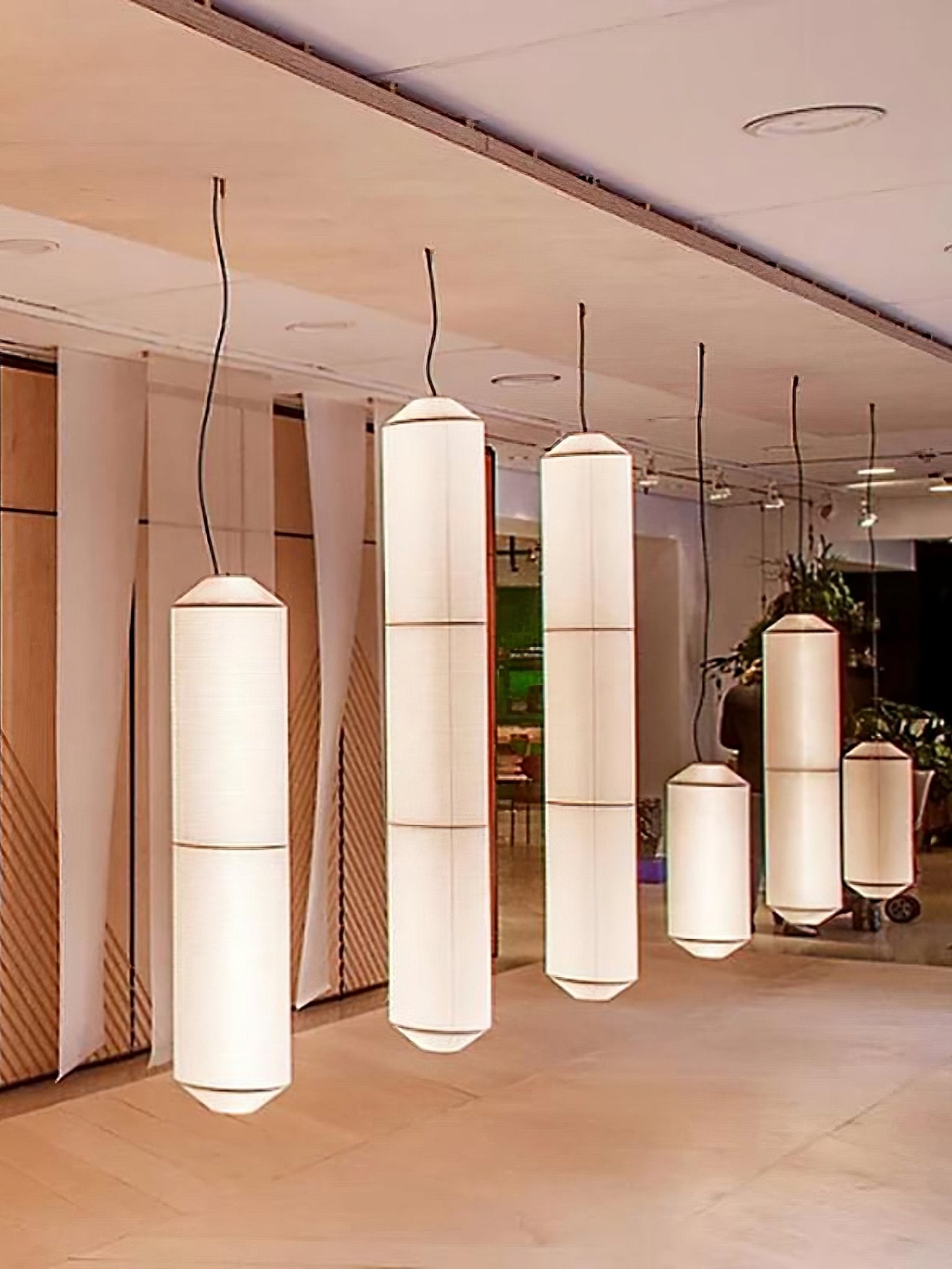 Citheis Modern Minimalist Natural Mulberry Silk Metal Pendant Lamp - Blowlighting