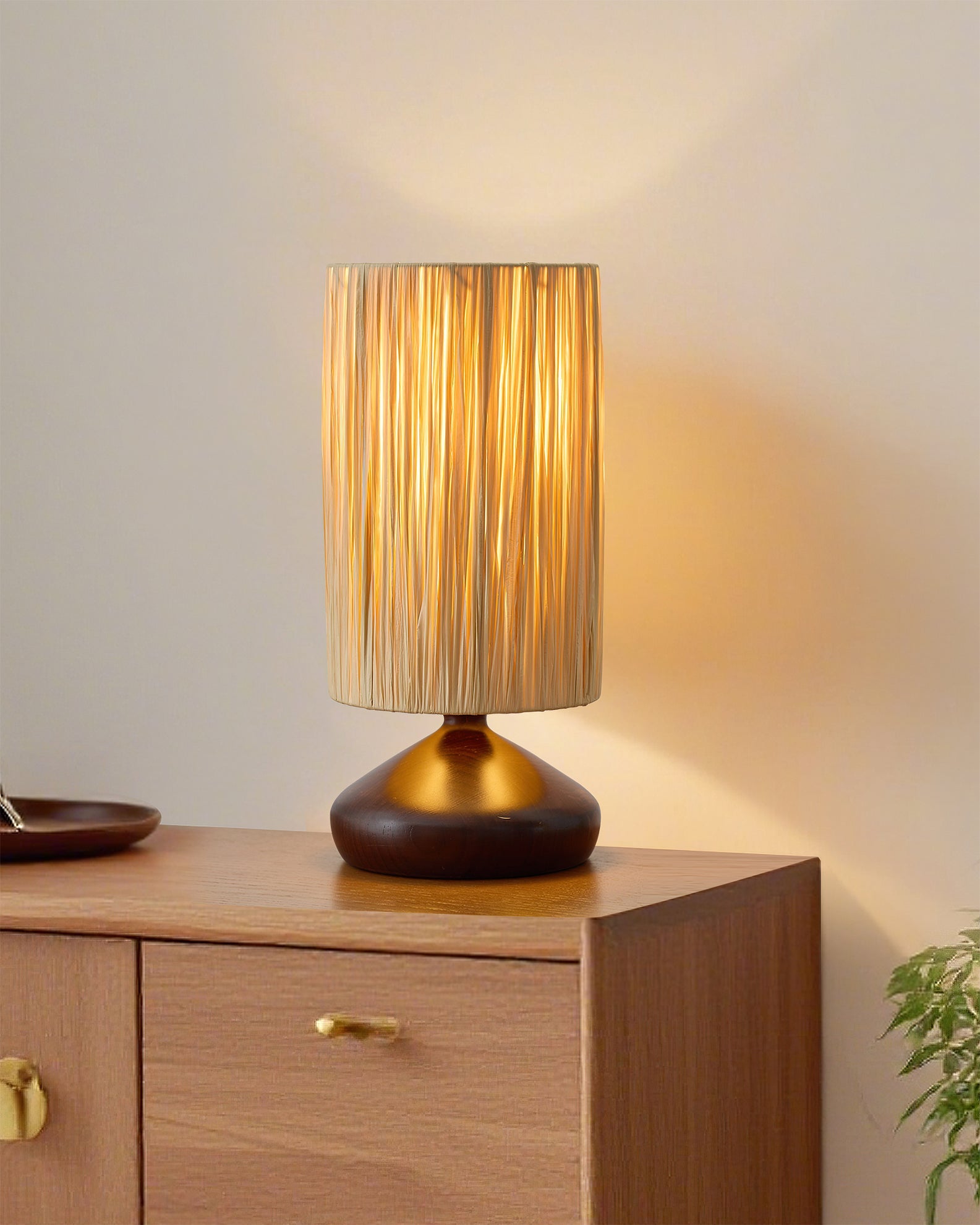 Telbix Organic Raffia Table Light