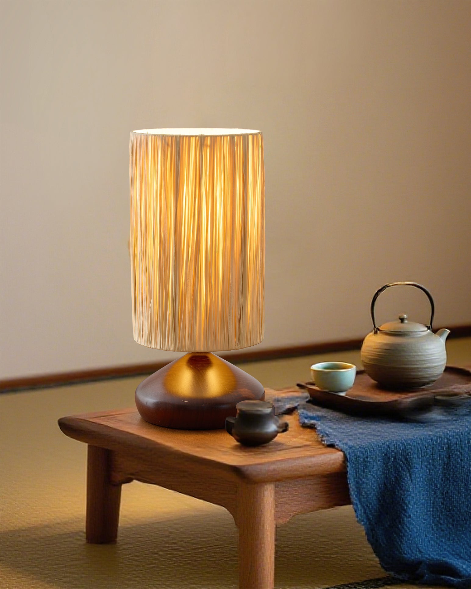 Telbix Organic Raffia Table Light