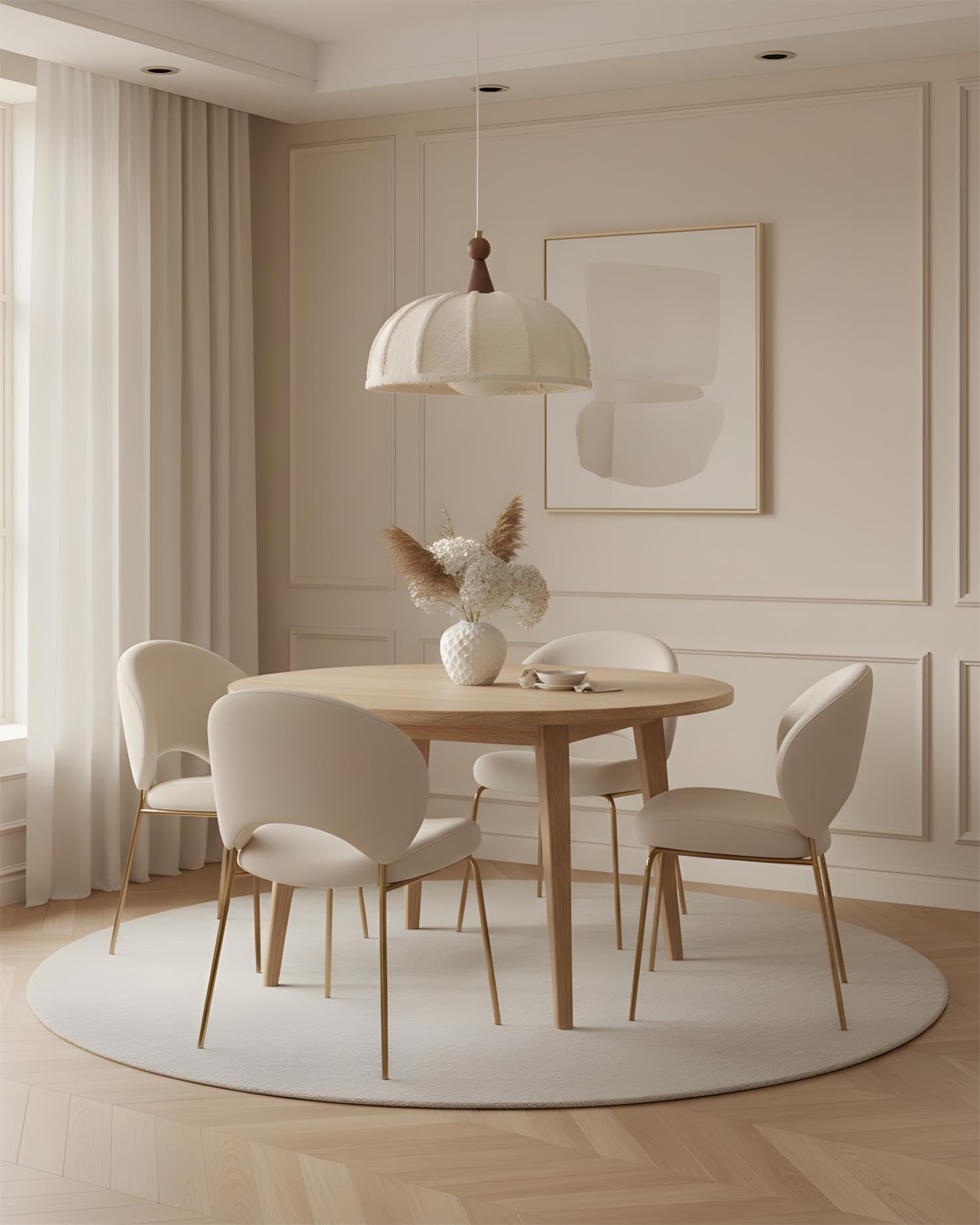 Tenera Scandinavian Fabric Pendant Light