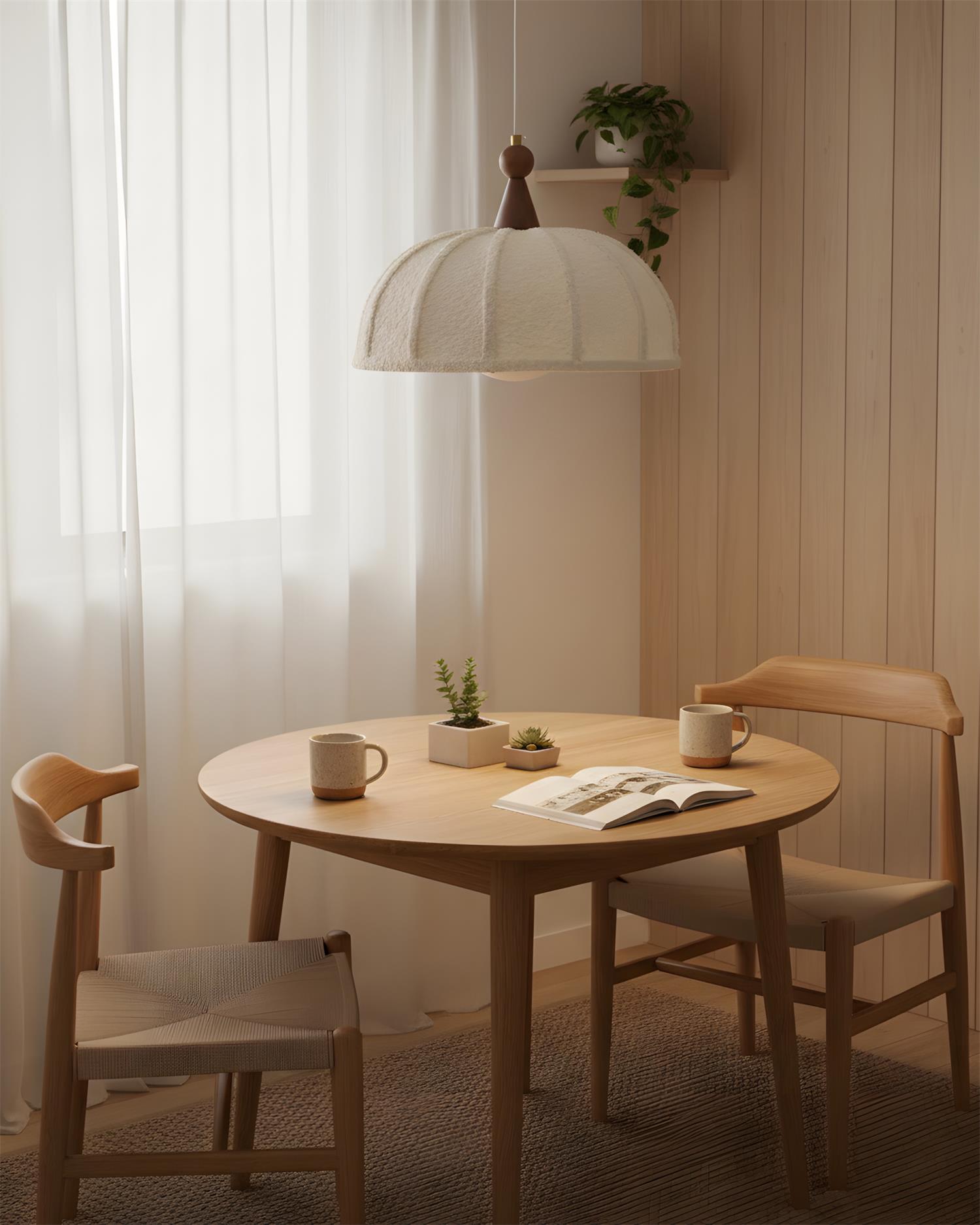 Tenera Scandinavian Fabric Pendant Light