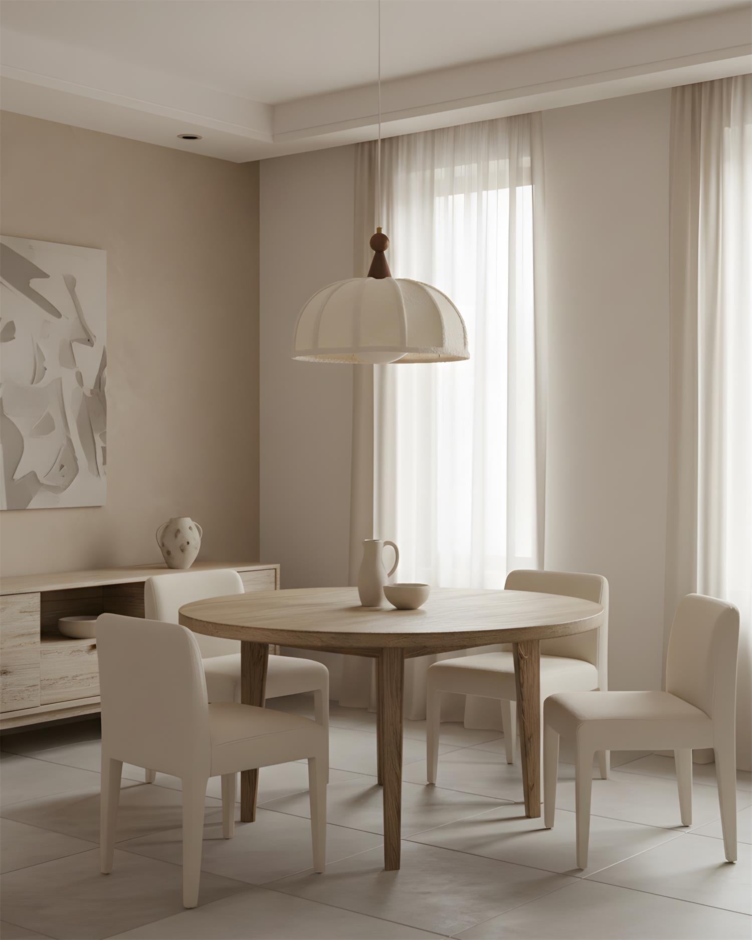 Tenera Scandinavian Fabric Pendant Light