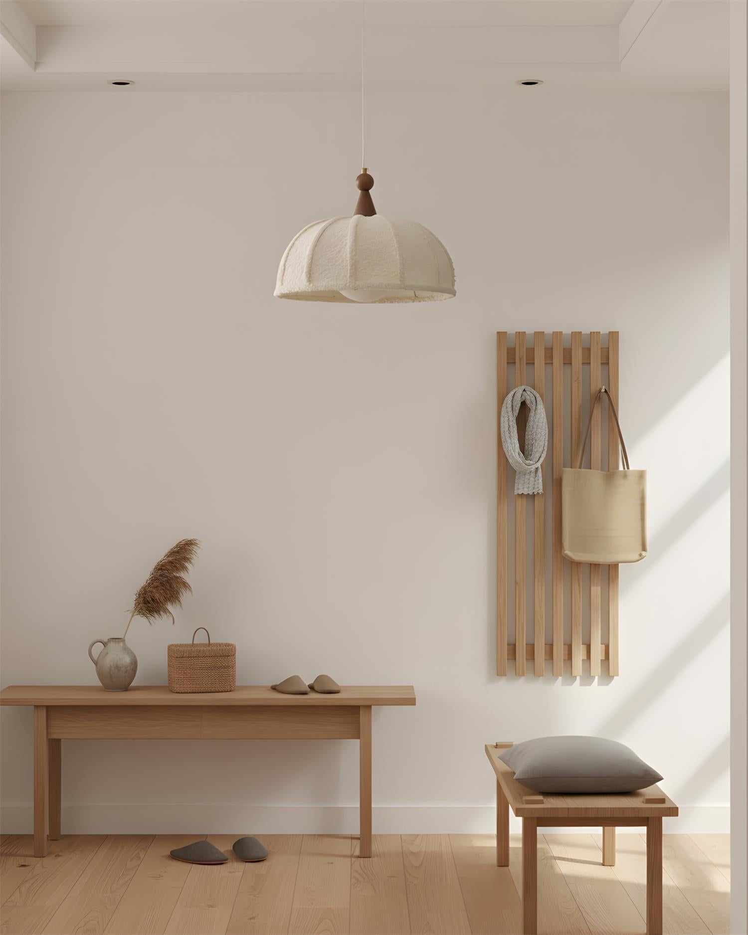 Tenera Scandinavian Fabric Pendant Light
