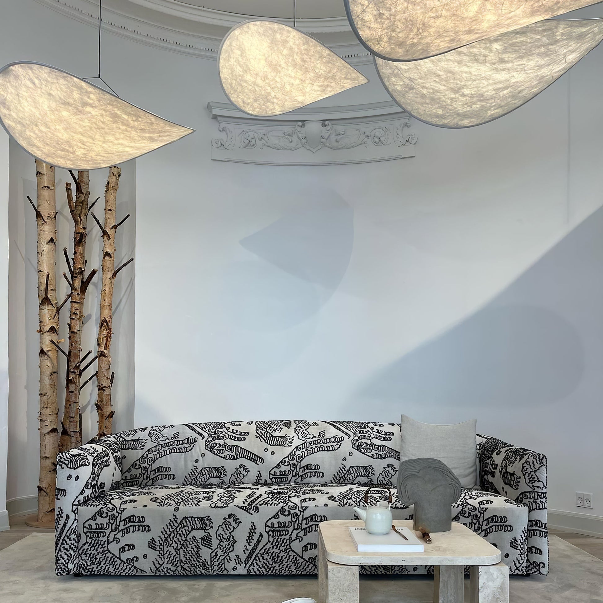 Tense Tyvek Pendant Lamp - Blowlighting