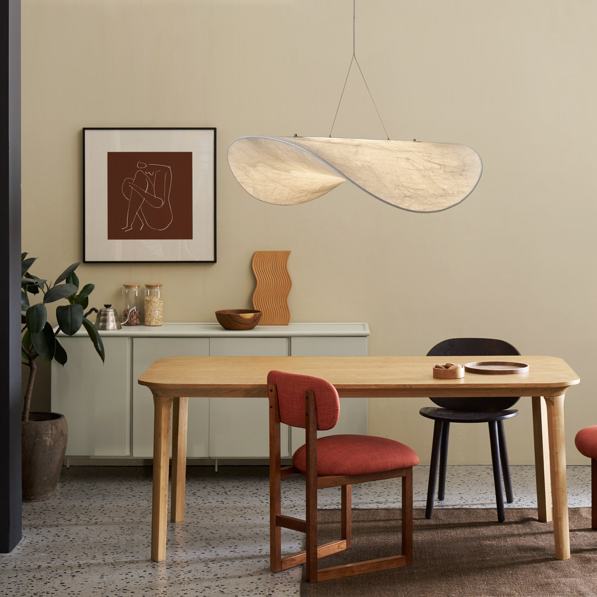 Tense Silk Pendant Light - Blowlighting