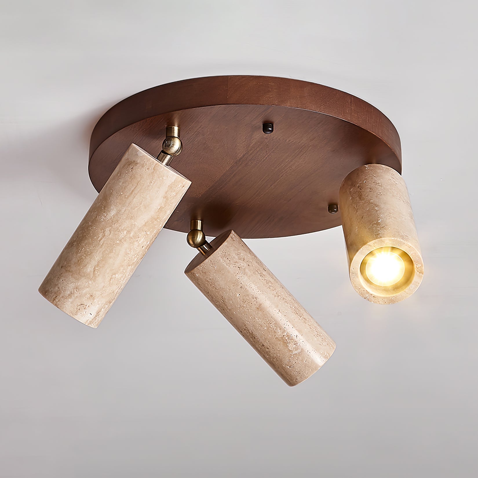 Zevenion Multi-Arm Travertine Ceiling Light - Blowlighting