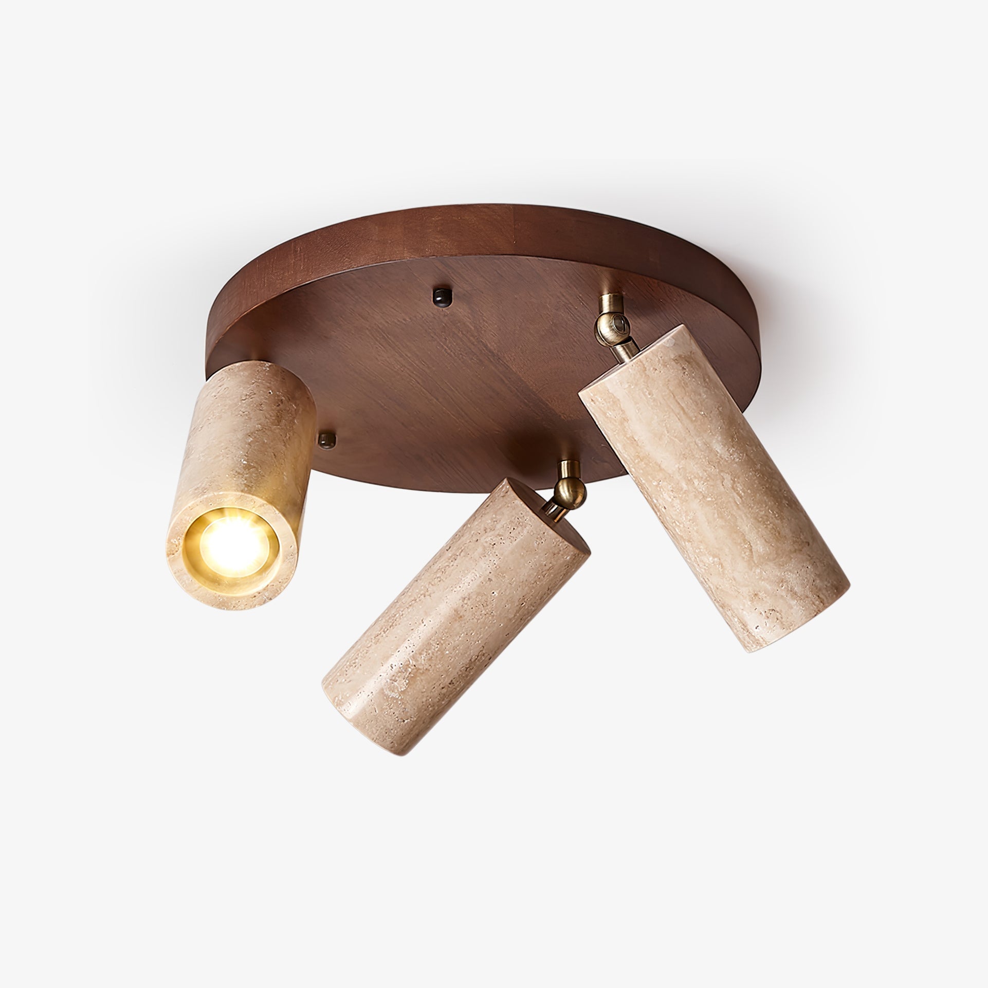 Zevenion Multi-Arm Travertine Ceiling Light - Blowlighting
