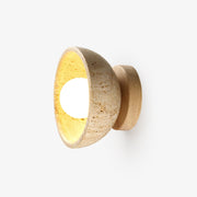 Vacaris Half-Dome Travertine Wall Light - Blowlighting